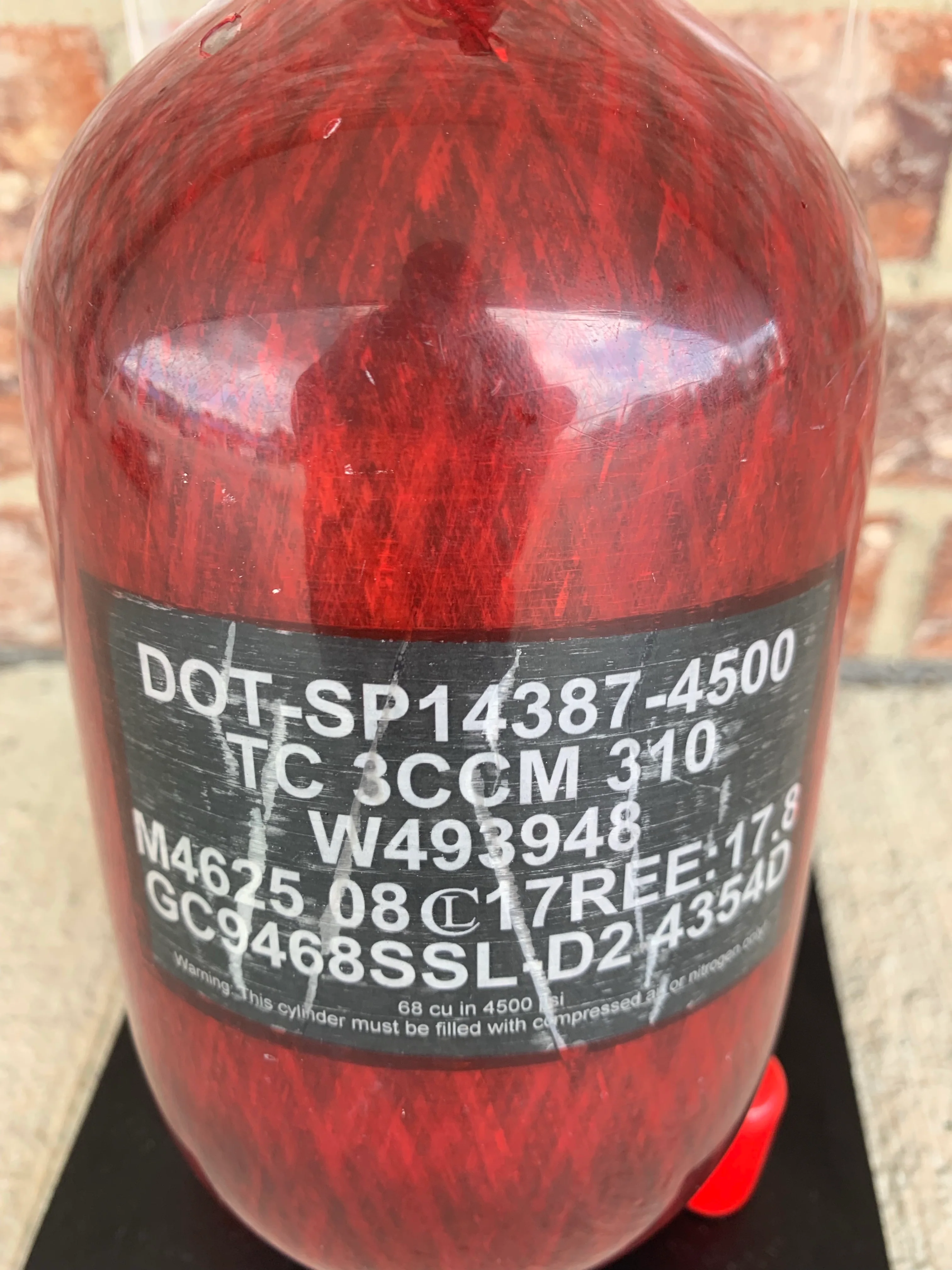 Used Ninja SL2 68/4500 Air Tank- Dark Red - Image 3