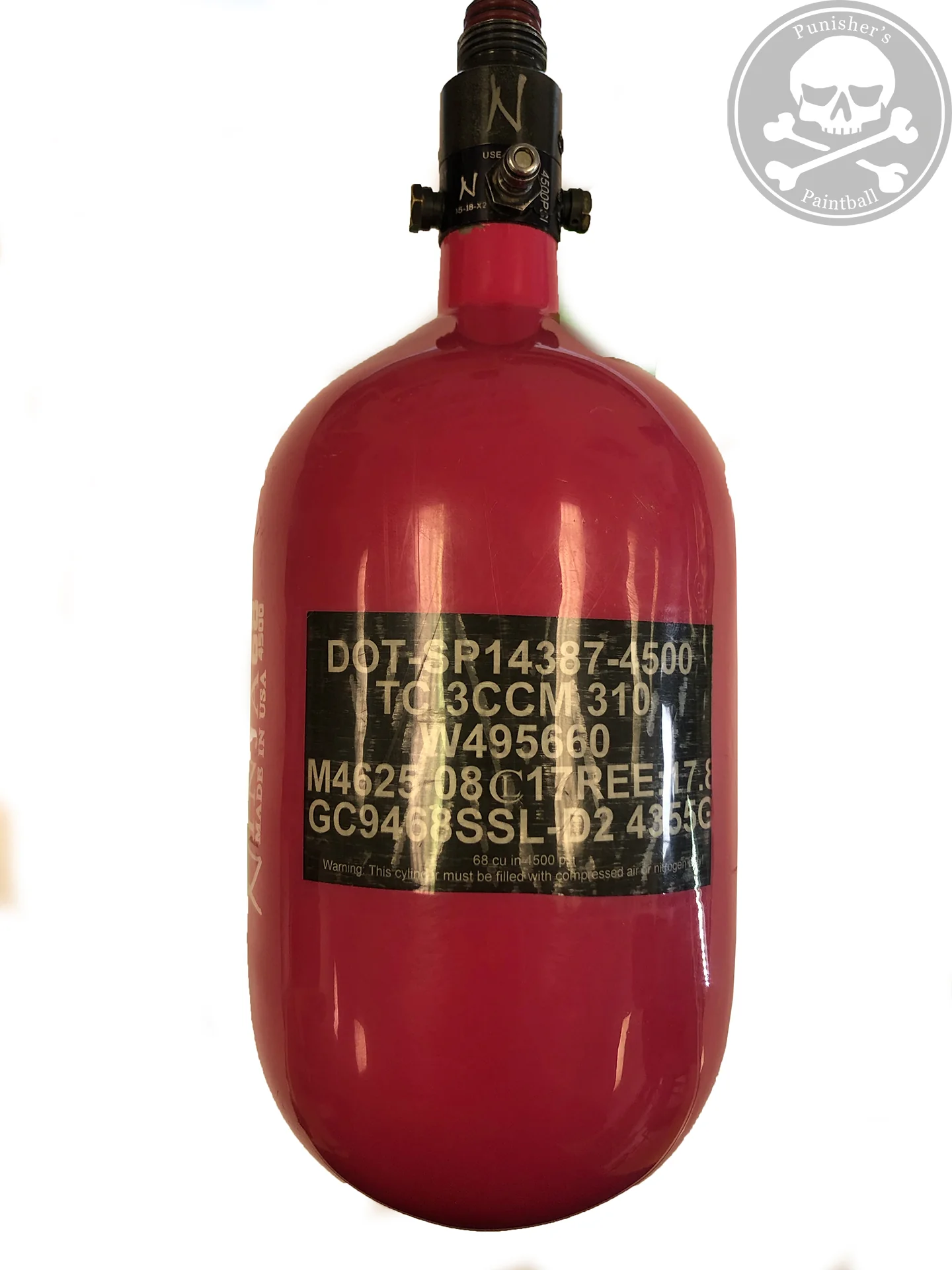 Used Ninja SL2 68/4500 BCA (Breast Care Awareness) Paintball Tank - Image 2