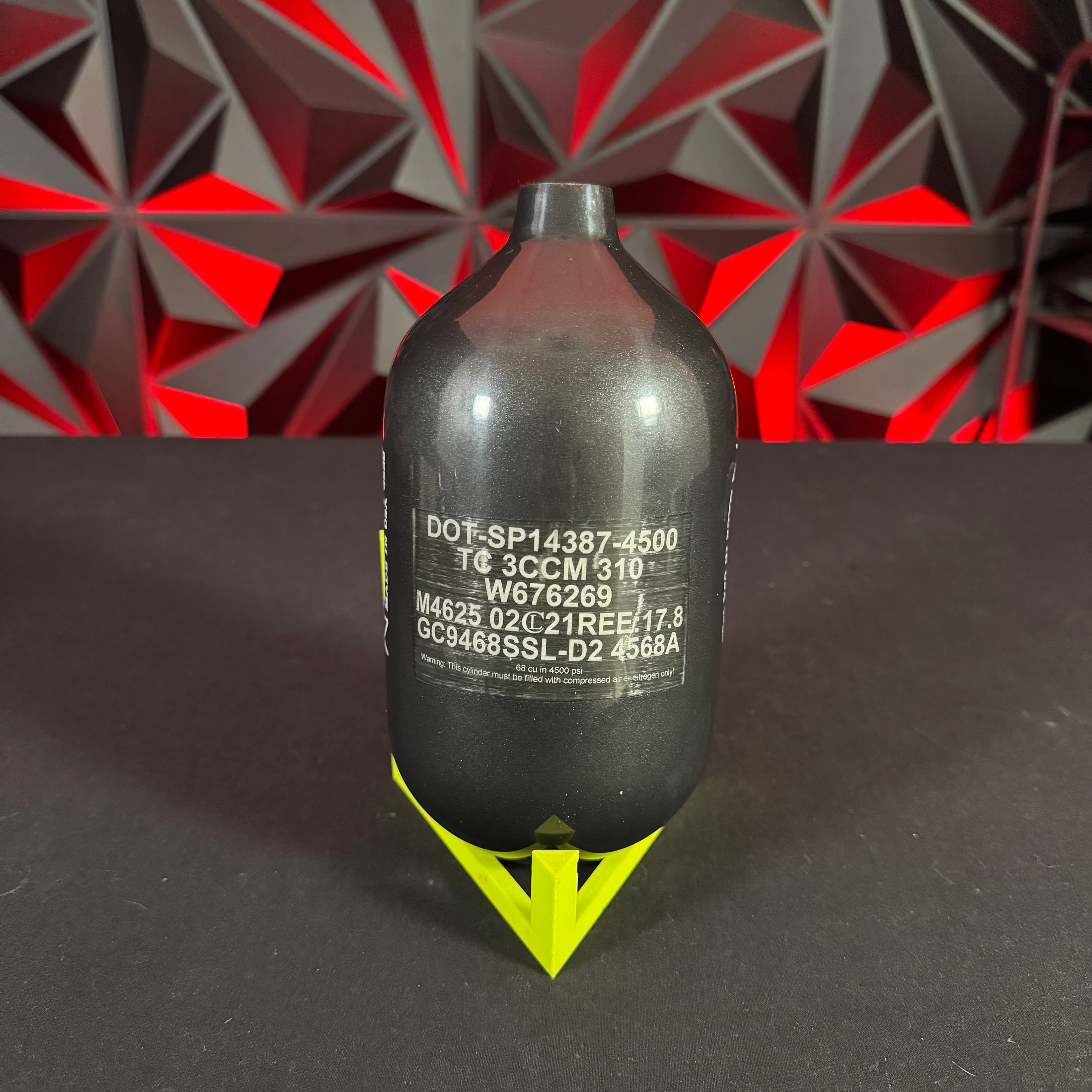 Used Ninja SL2 68/4500 Paintball Tank - Bottle Only - Ghost grey - Image 2