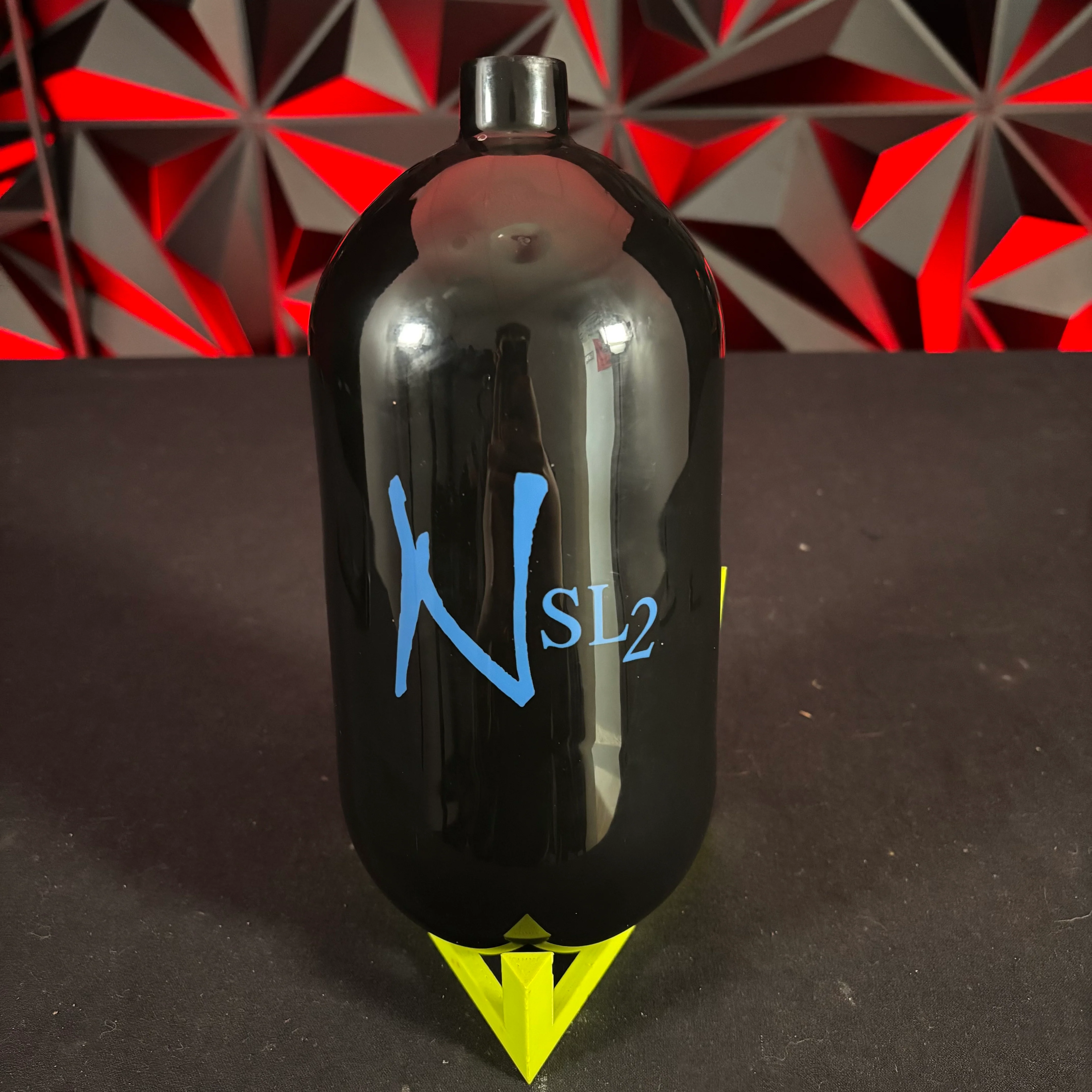 Used Ninja SL2 77/4500 Paintball Tank - Black/Blue *BOTTLE ONLY* - Image 2