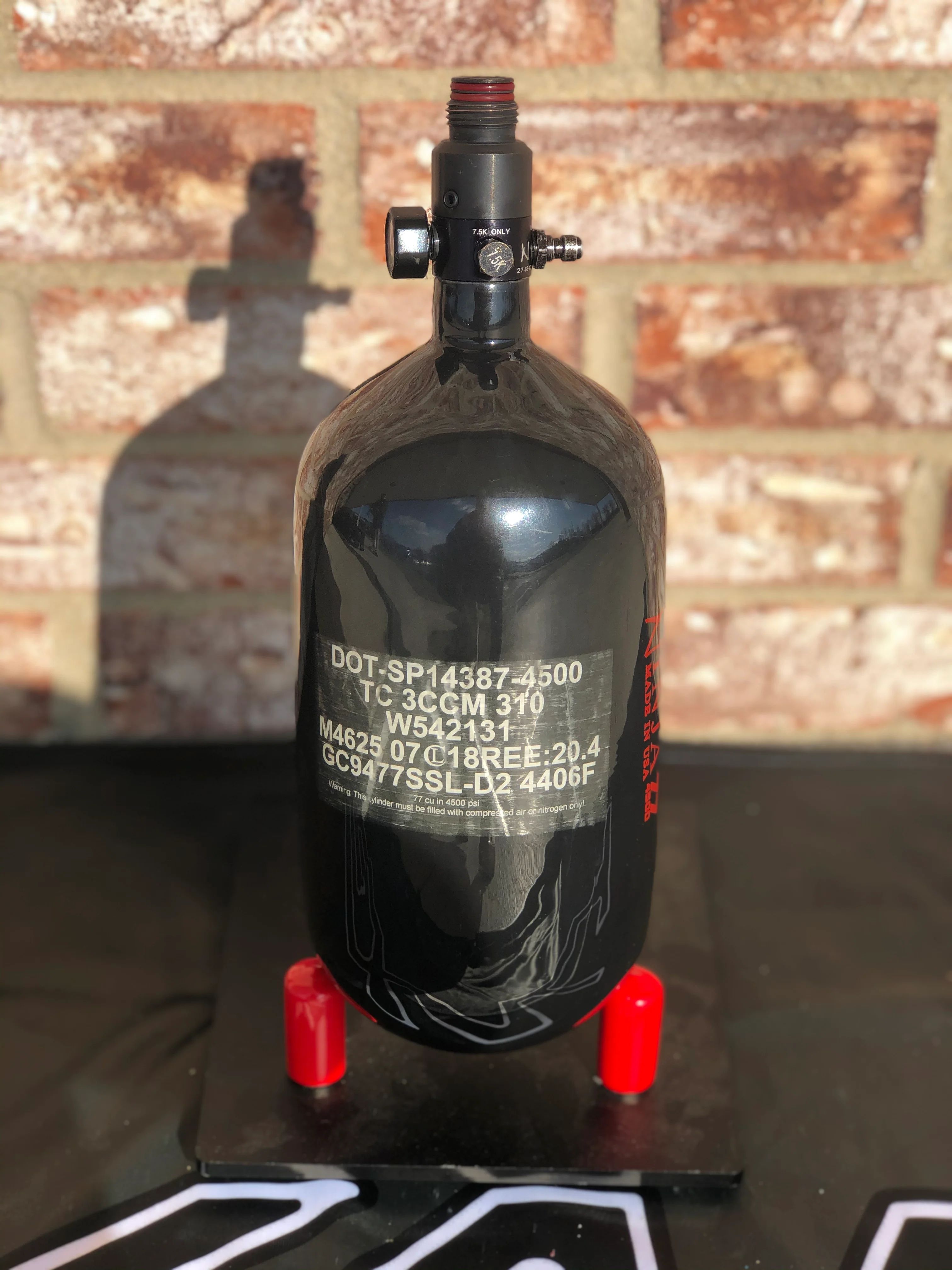 Used Ninja SL2 77/4500 Tank - Black/Red w/ Standard Reg - Image 3