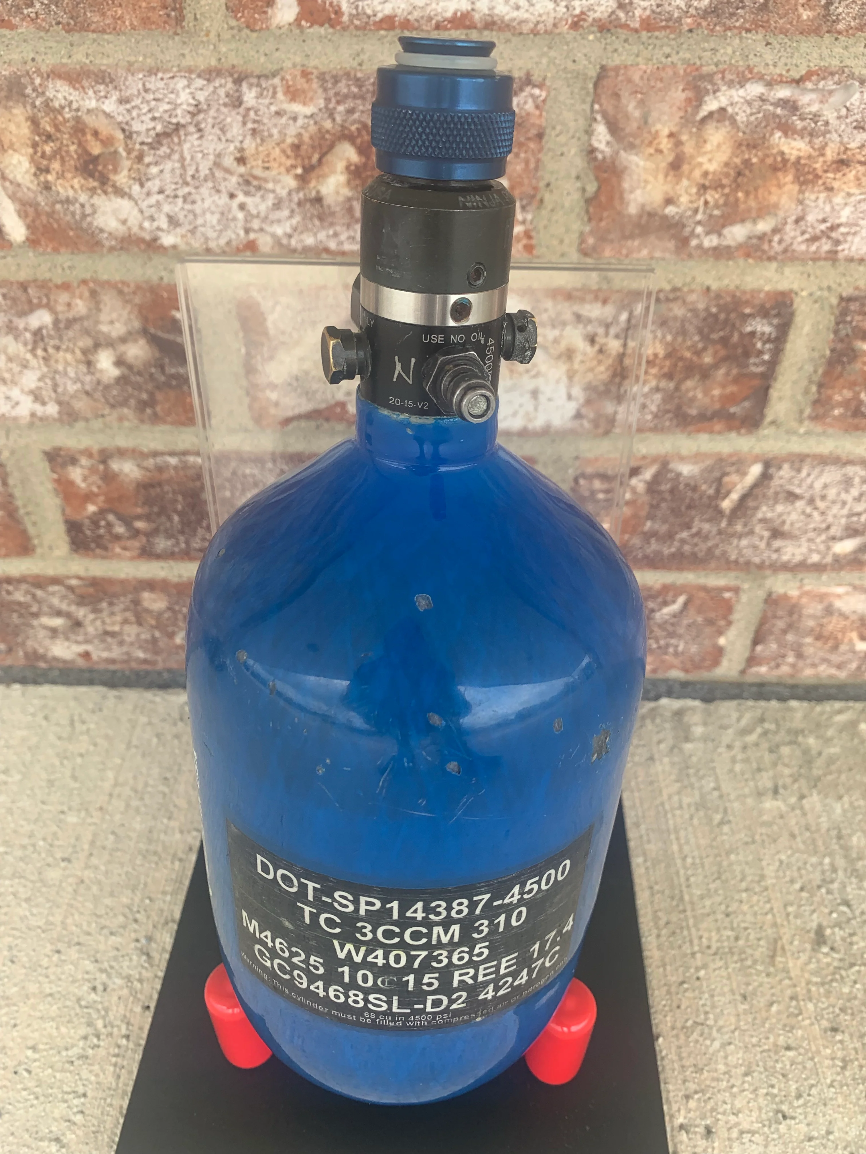 Used Ninja SL 68/4500 Paintball Tank- Blue - Image 3