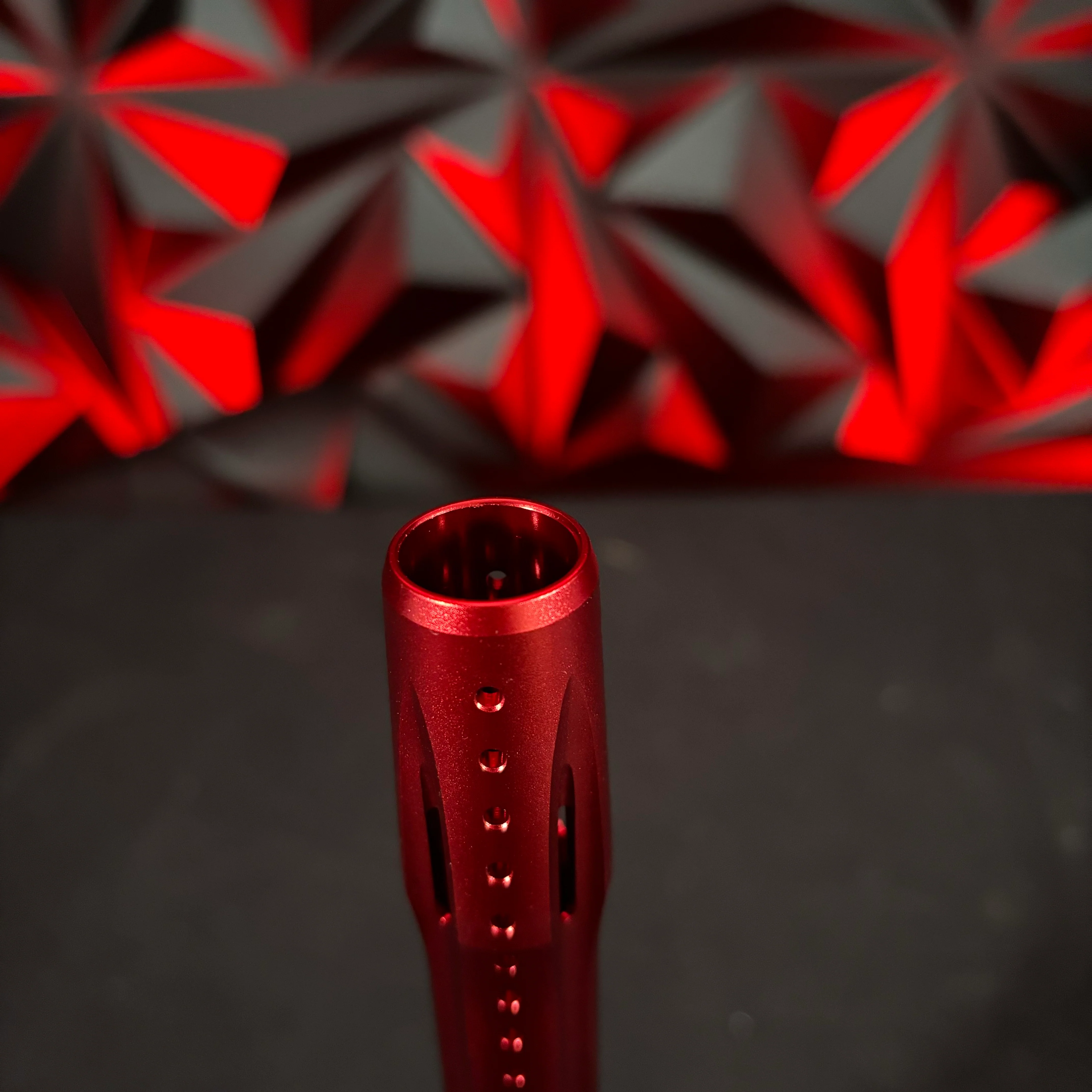 Used Original Freak Paintball Barrel Tip - Dust Red - Image 2