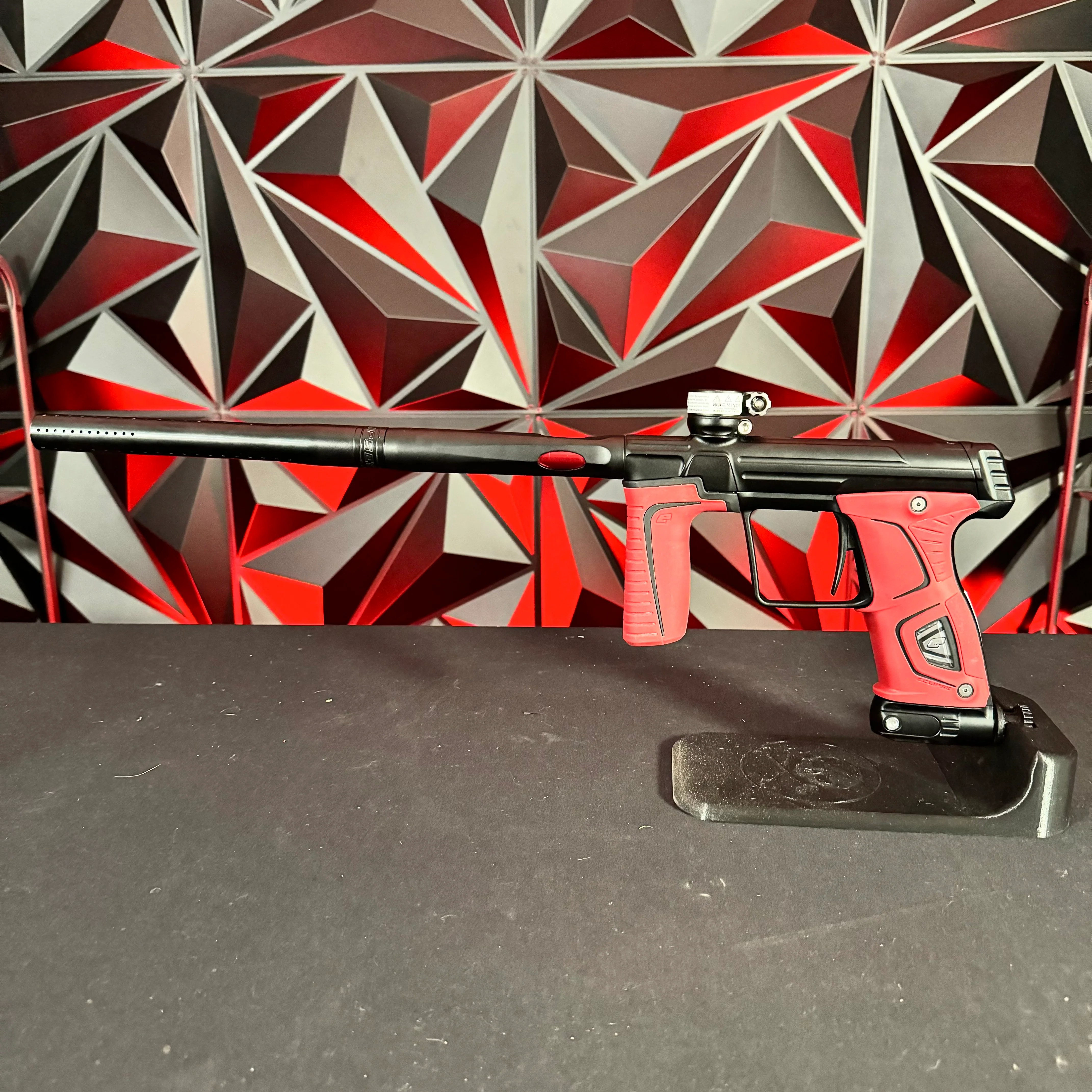 Used Planet Eclipse 170R Paintball Gun - Black w/ Shaft FR Barrel & Red Grip Kit - Image 6