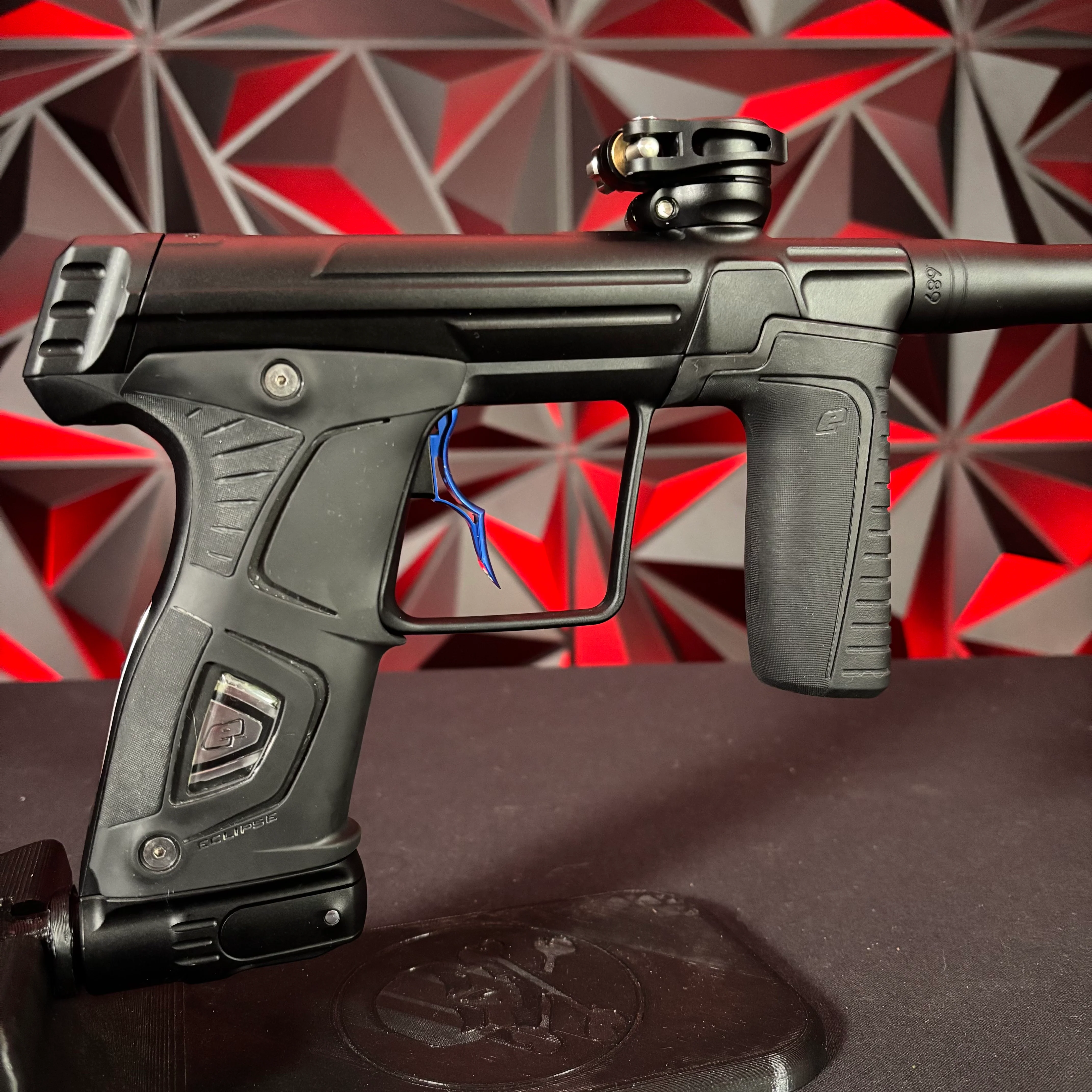 Used Planet Eclipse 170R Paintball Gun - Black w/ Infamous Deuce Trigger - Image 2