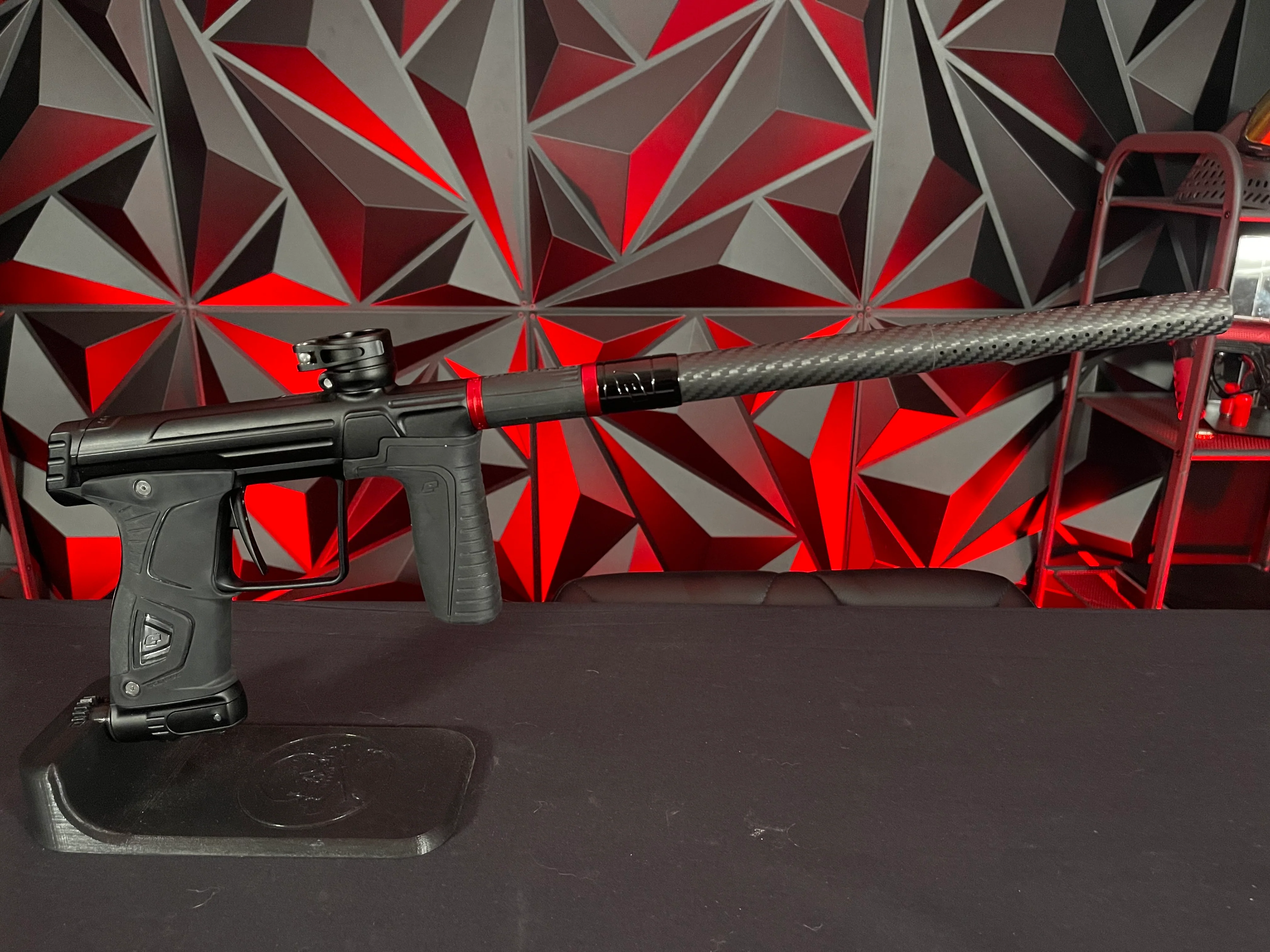Used Planet Eclipse 170R Paintball Gun - Black w/ Carbon Fiber FL Tip - Image 5