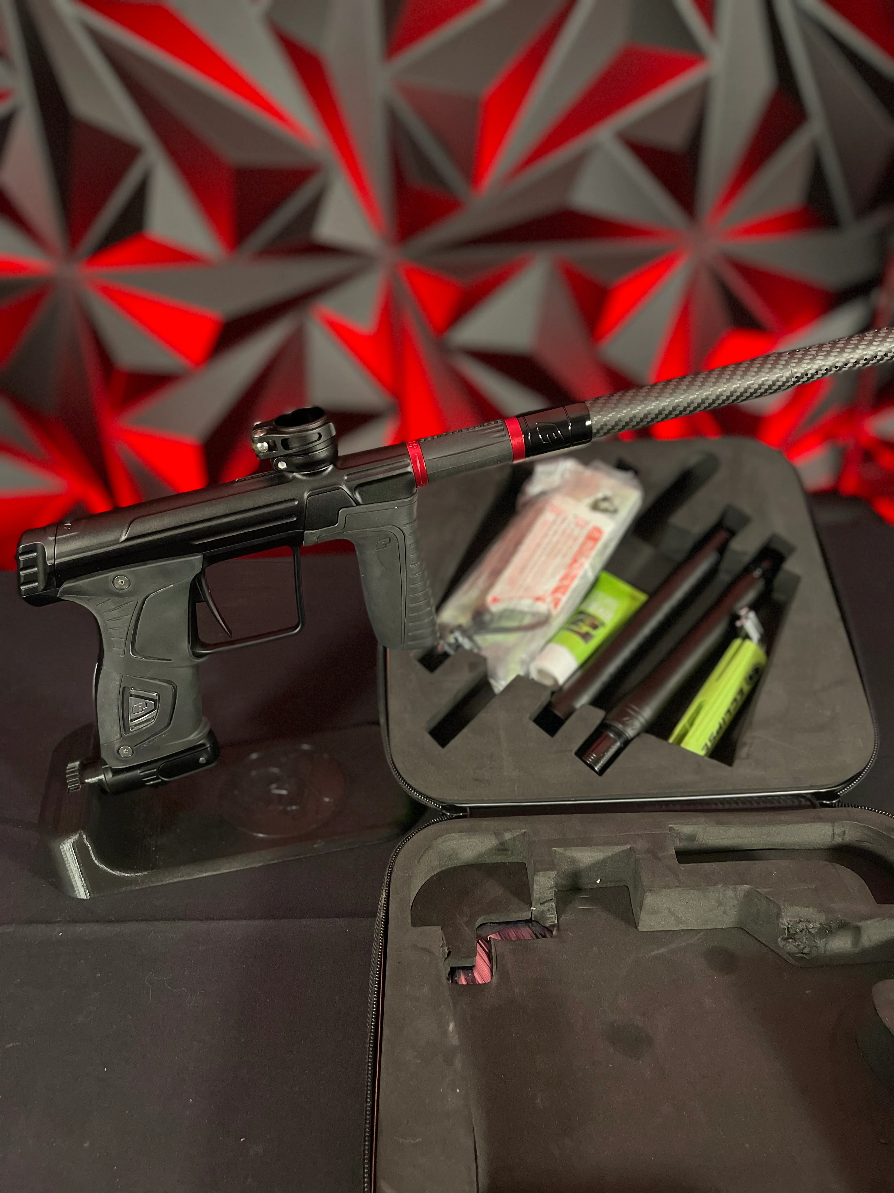 Used Planet Eclipse 170R Paintball Gun - Black w/ Carbon Fiber FL Tip - Image 7