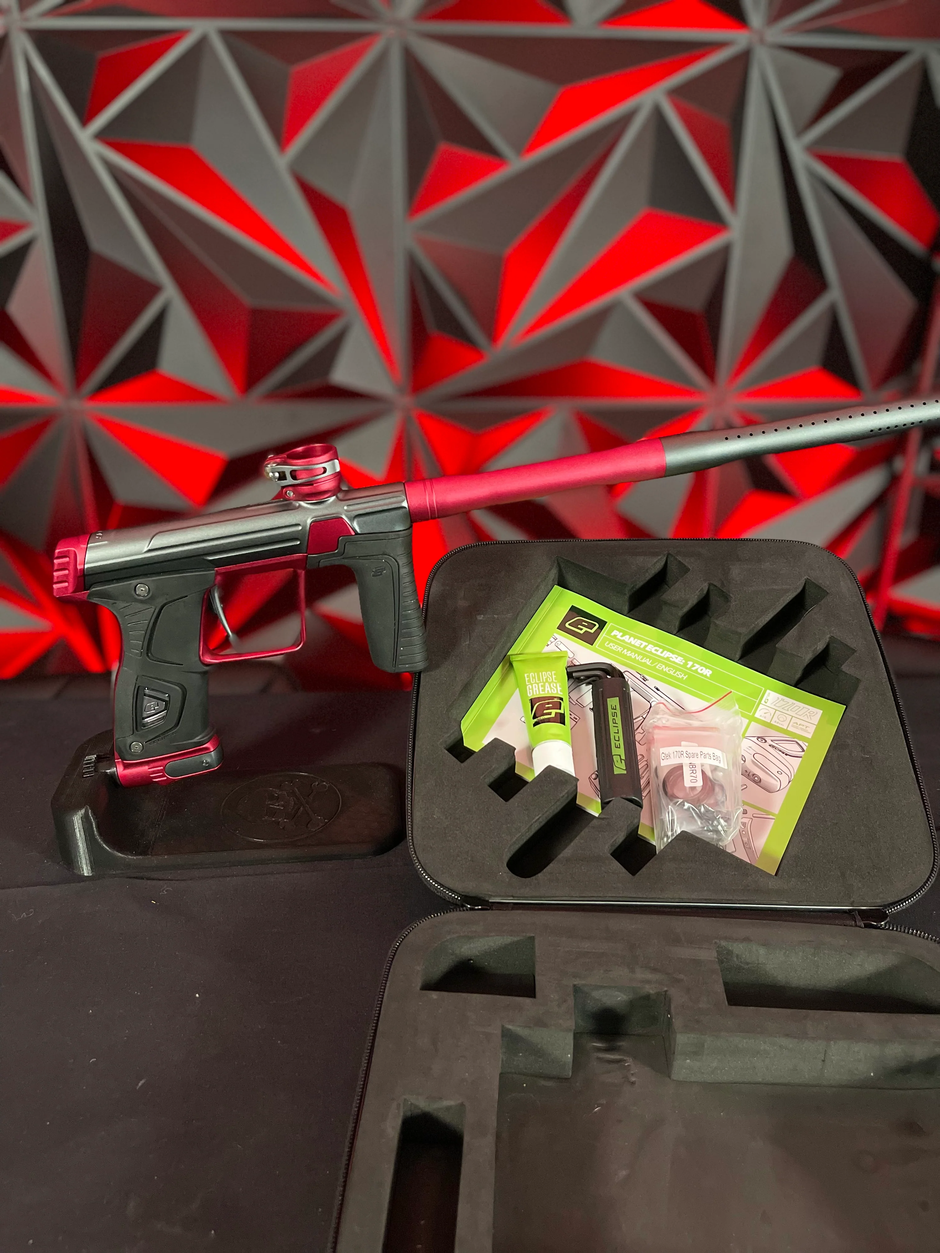Used Planet Eclipse 170R Paintball Gun - Grey / Red - Image 7