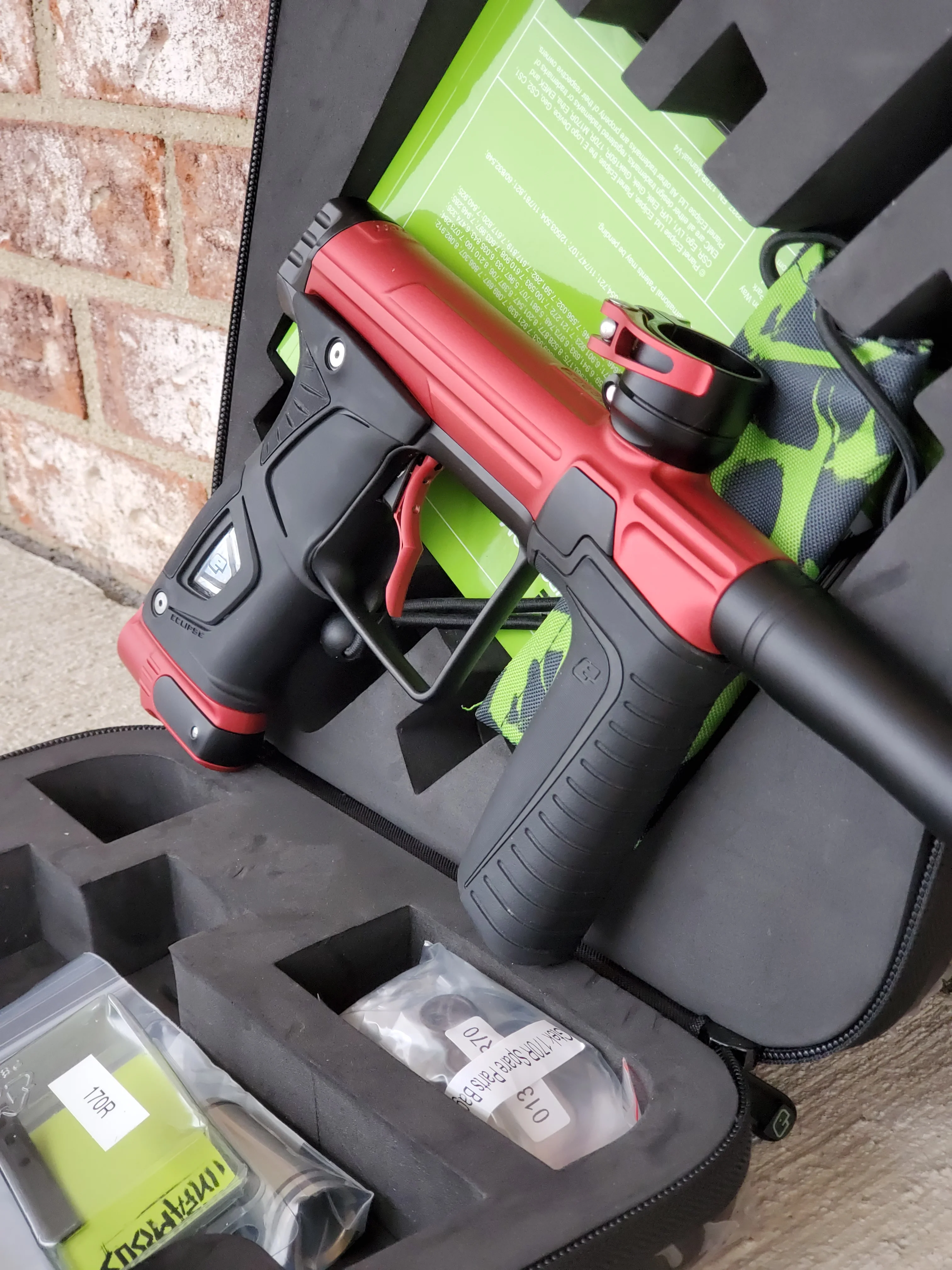 Used Planet Eclipse 170R Paintball Gun - Red / Black - Image 2