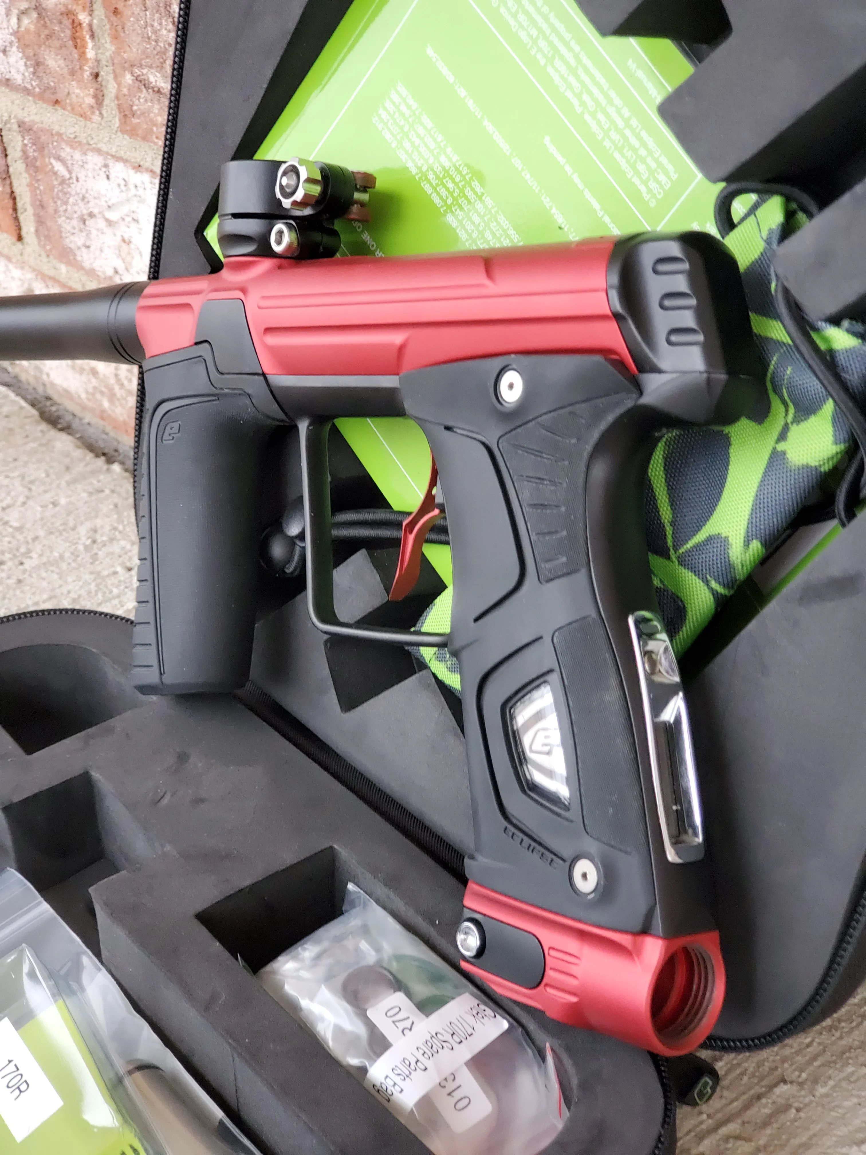 Used Planet Eclipse 170R Paintball Gun - Red / Black - Image 3