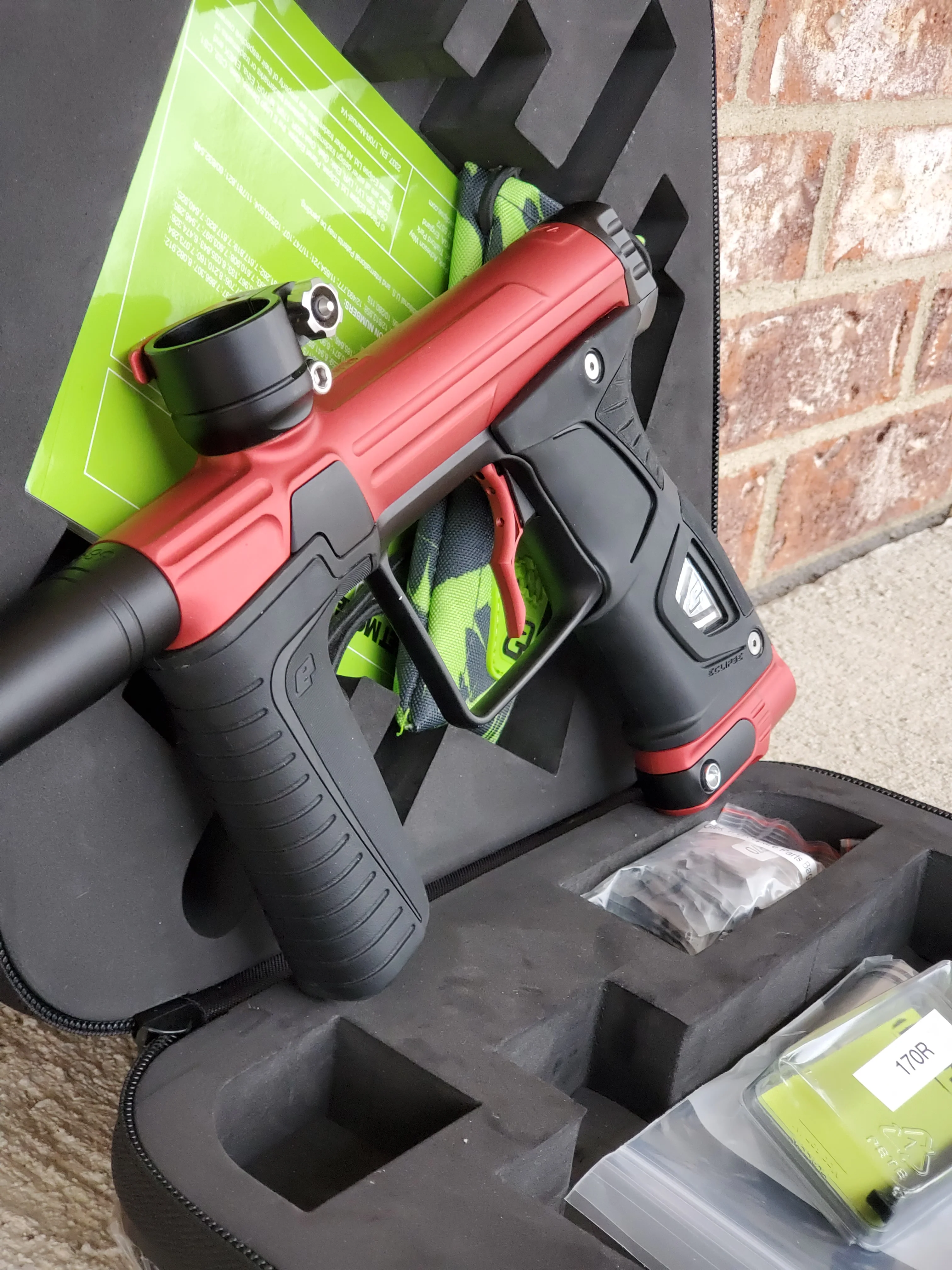 Used Planet Eclipse 170R Paintball Gun - Red / Black - Image 4