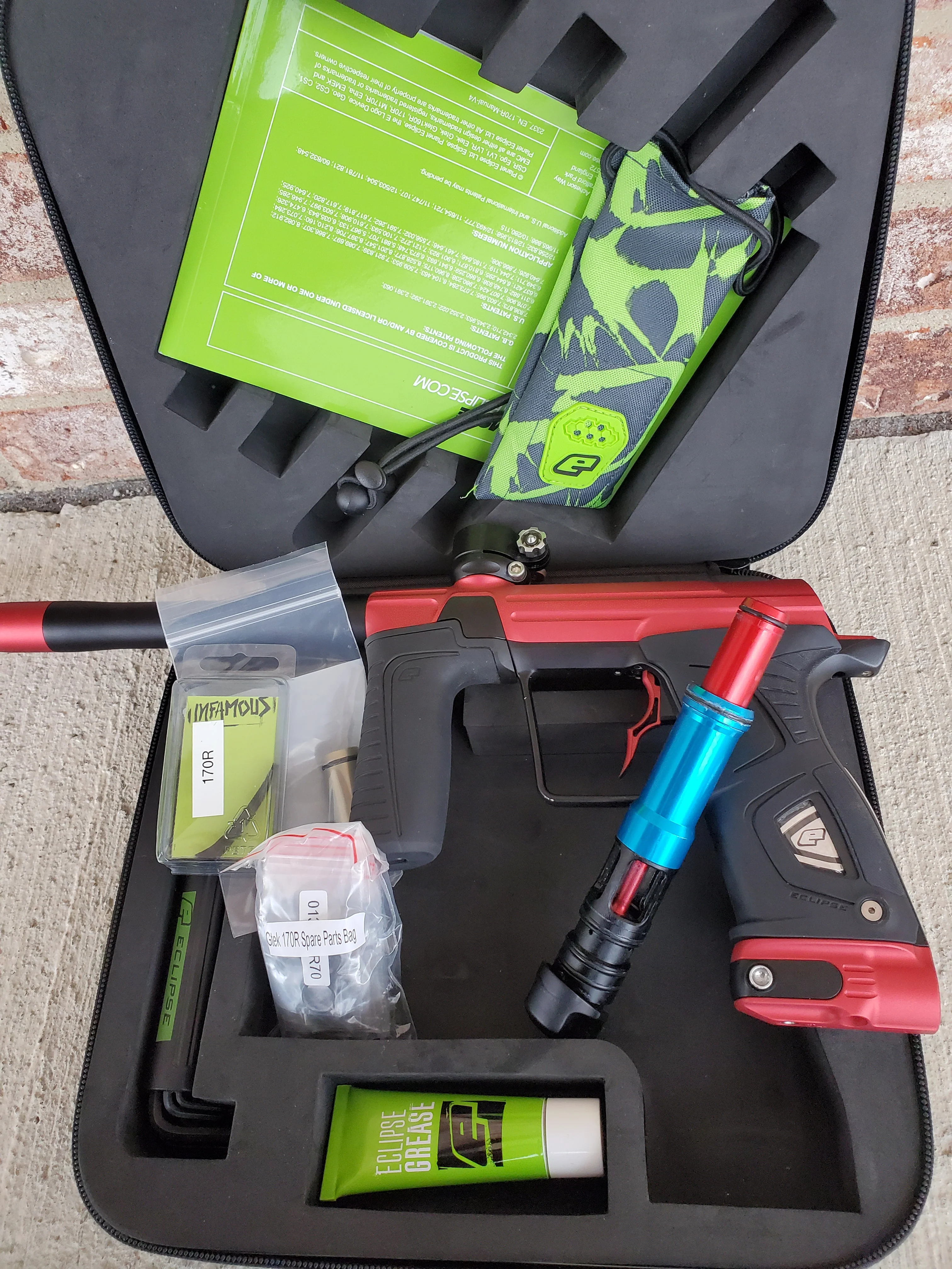 Used Planet Eclipse 170R Paintball Gun - Red / Black - Image 5