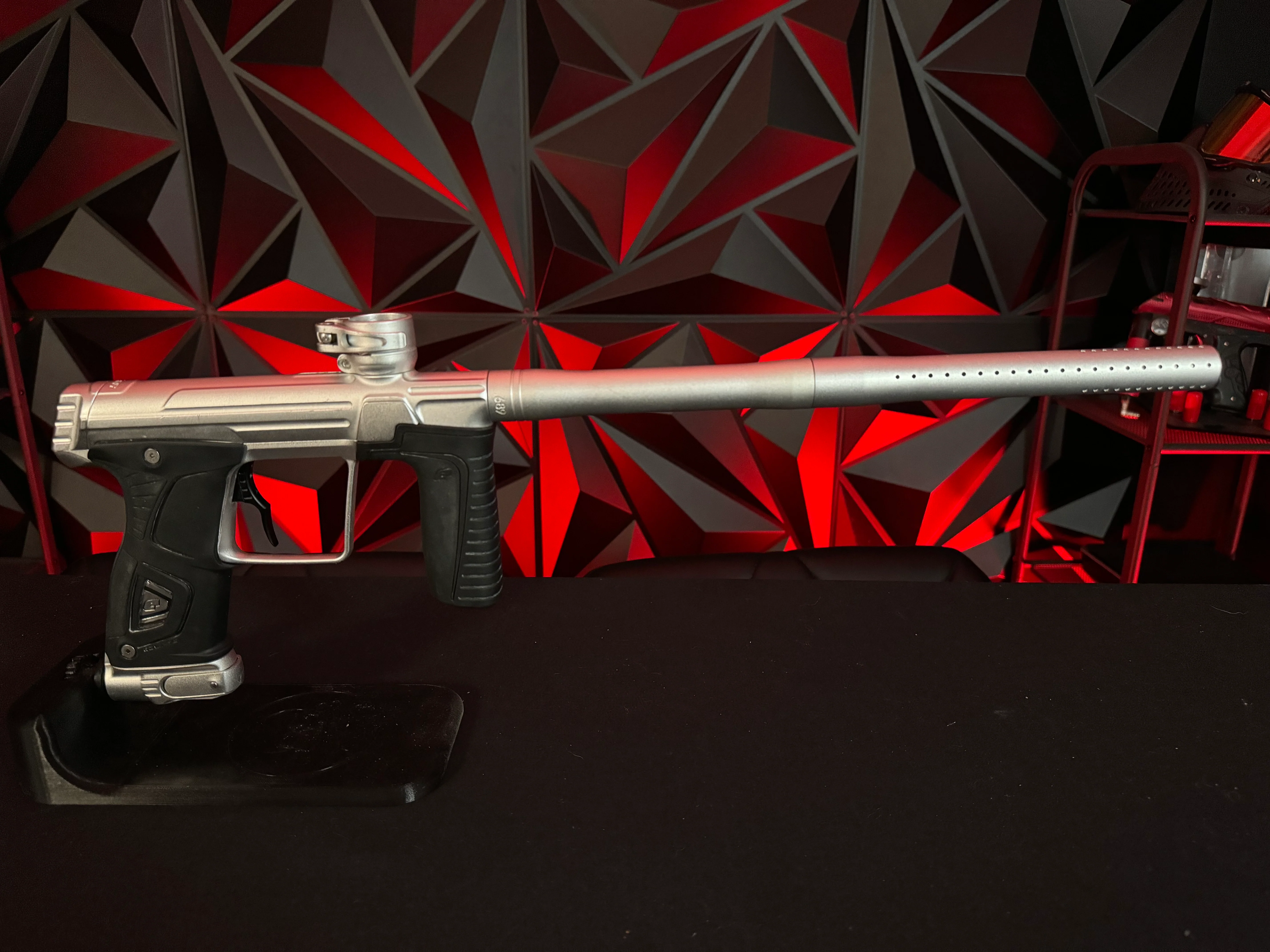 Used Planet Eclipse 170R Paintball Gun - Silver w/Aftermarket Deuce Trigger - Image 5