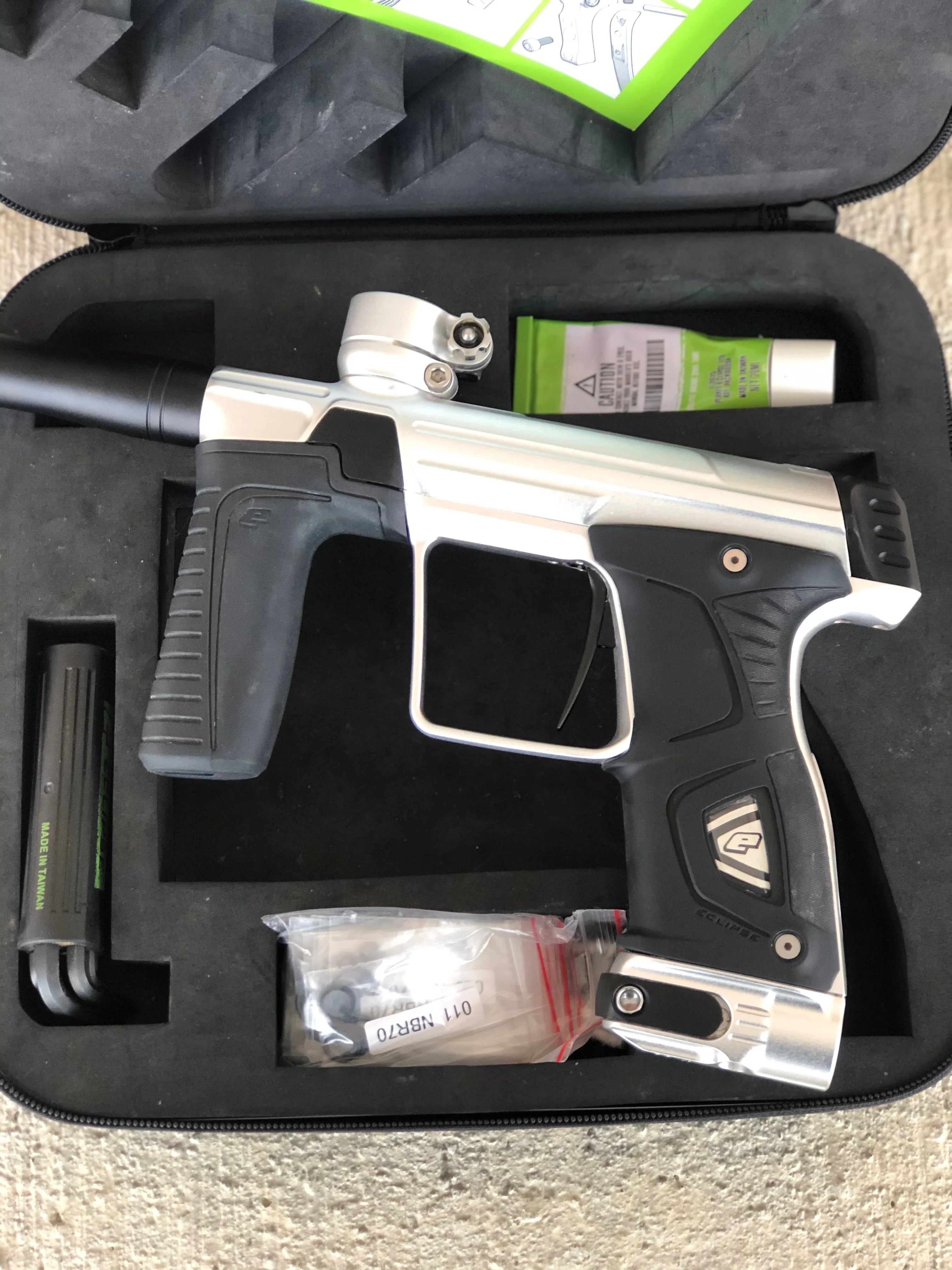 Used Planet Eclipse 170R Paintball Gun - Silver/Black - Image 8
