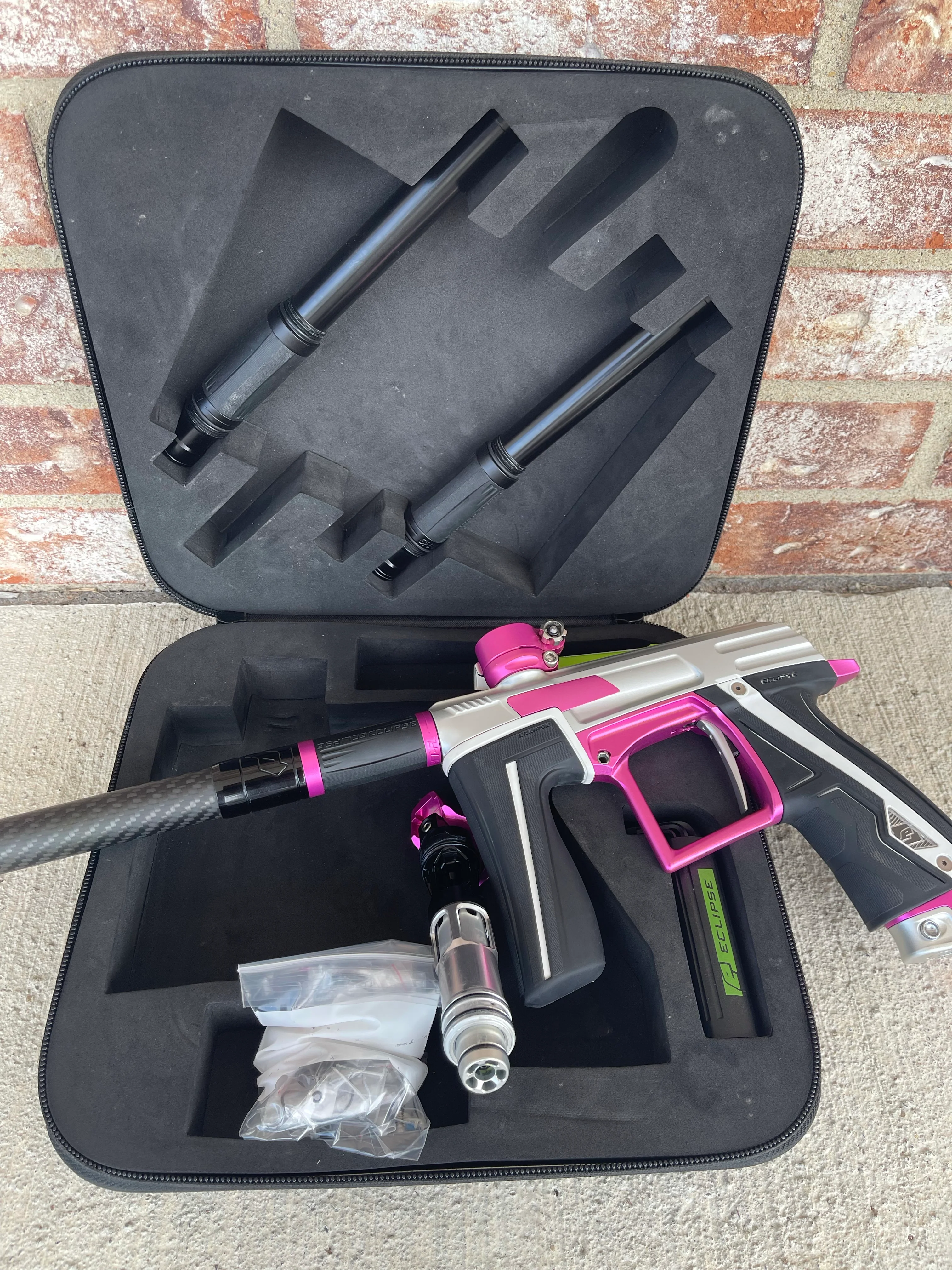 Used Planet Eclipse CS1.5 Paintball Gun - Silver/Pink - Image 5