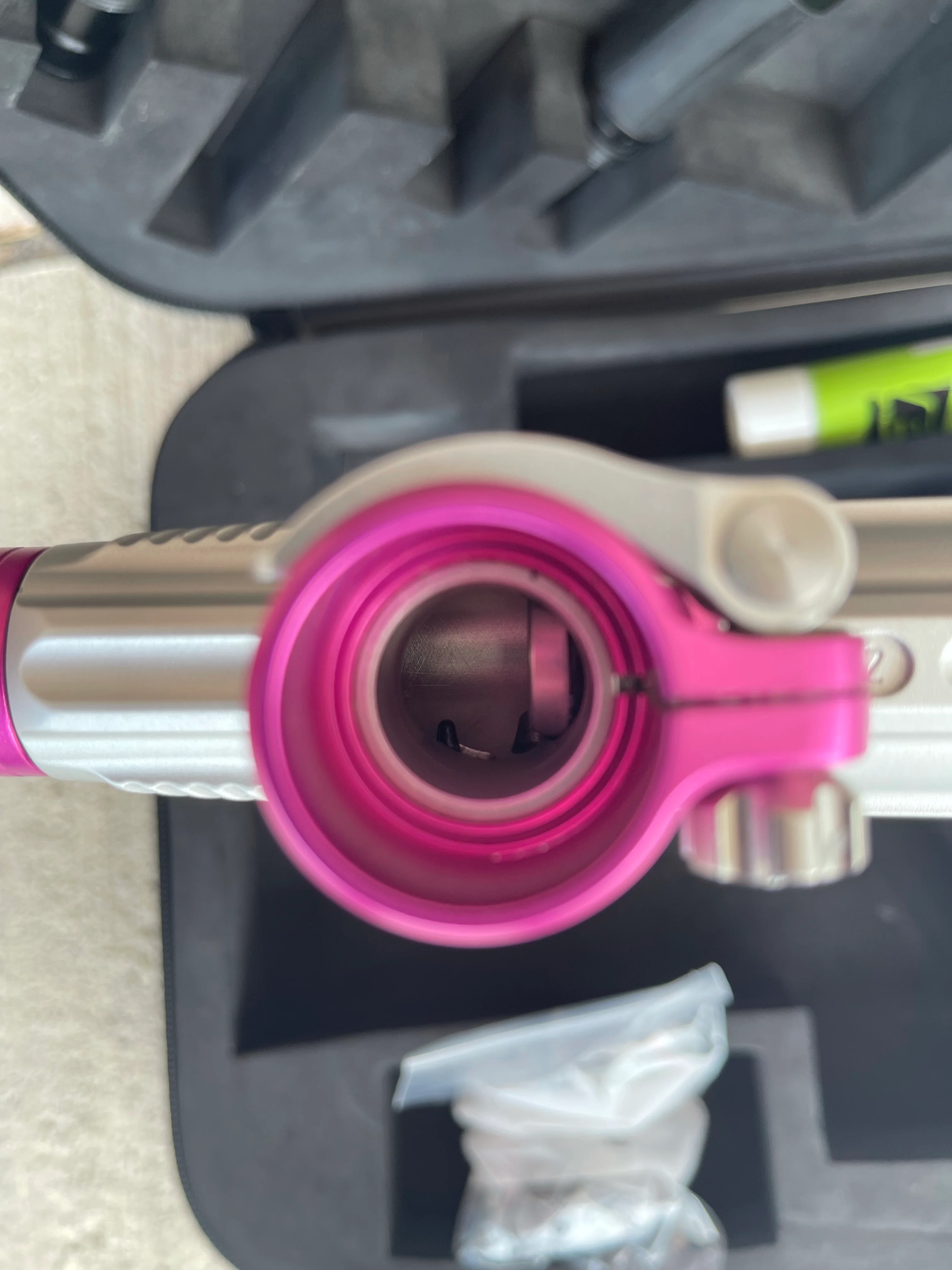 Used Planet Eclipse CS1.5 Paintball Gun - Silver/Pink - Image 6
