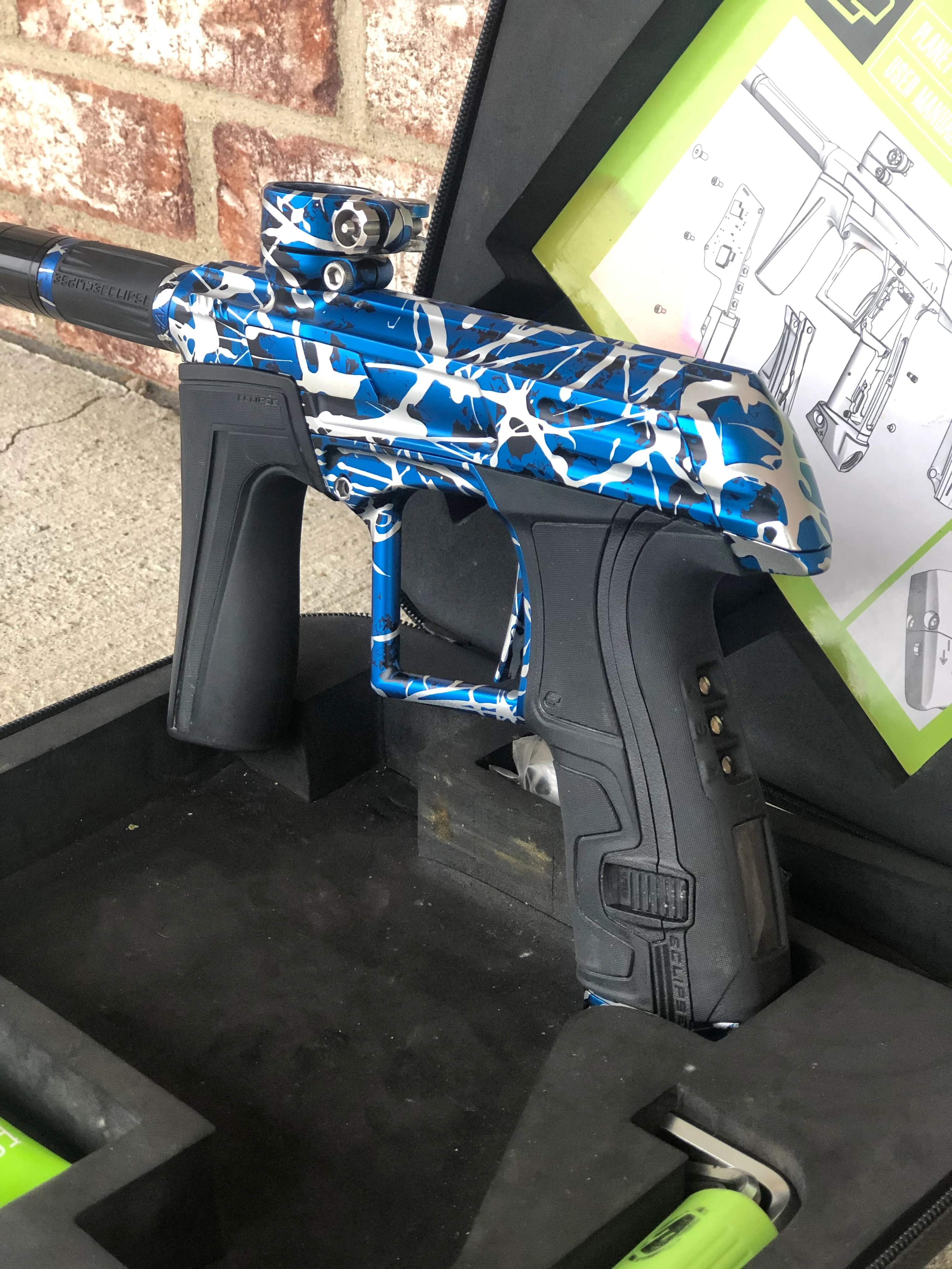 Used Planet Eclipse Cs1.5 Paintball Gun - Electric Skies Splash - Image 2