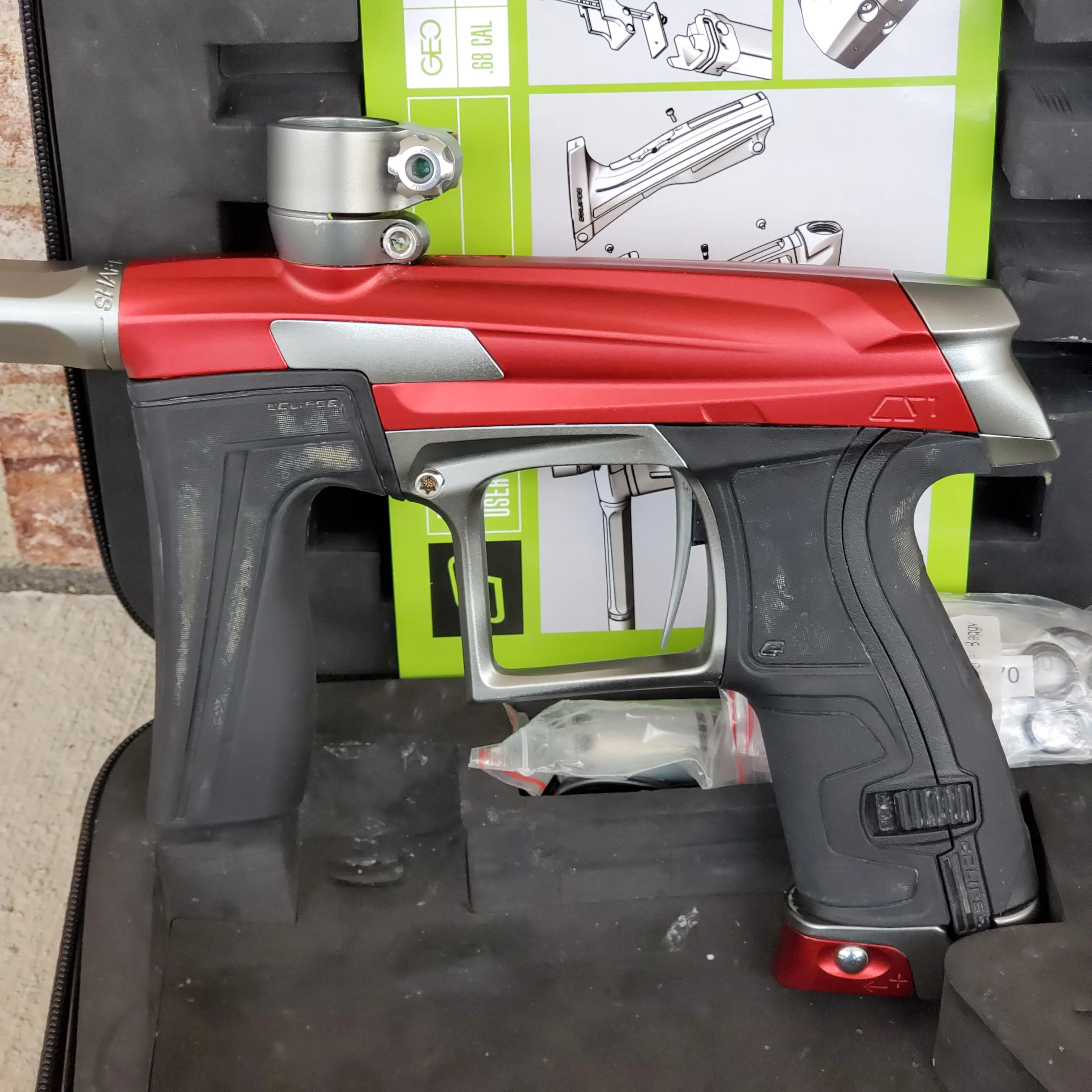 Used Planet Eclipse Cs1 Paintball Gun - Grey / Red - Image 4