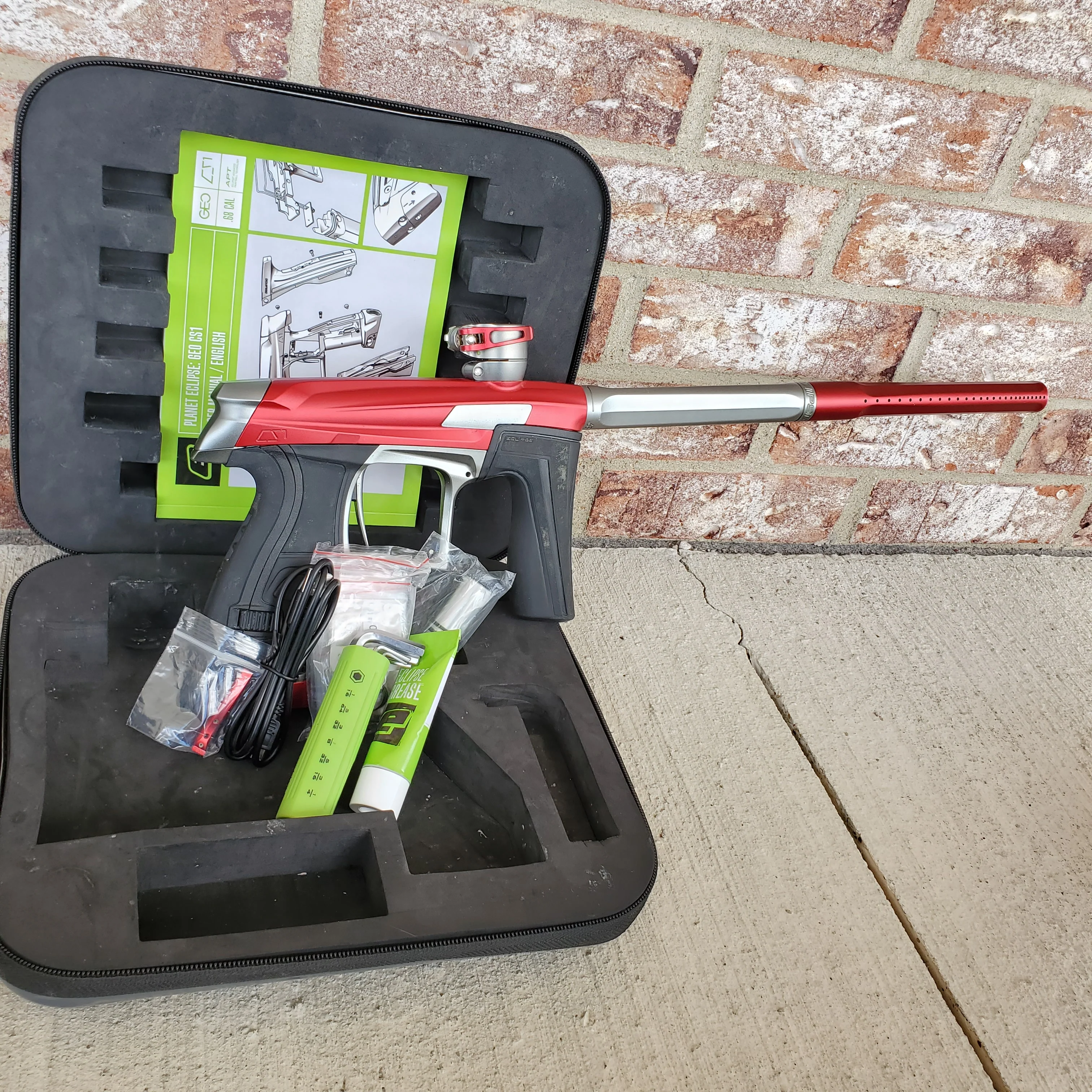 Used Planet Eclipse Cs1 Paintball Gun - Grey / Red - Image 7