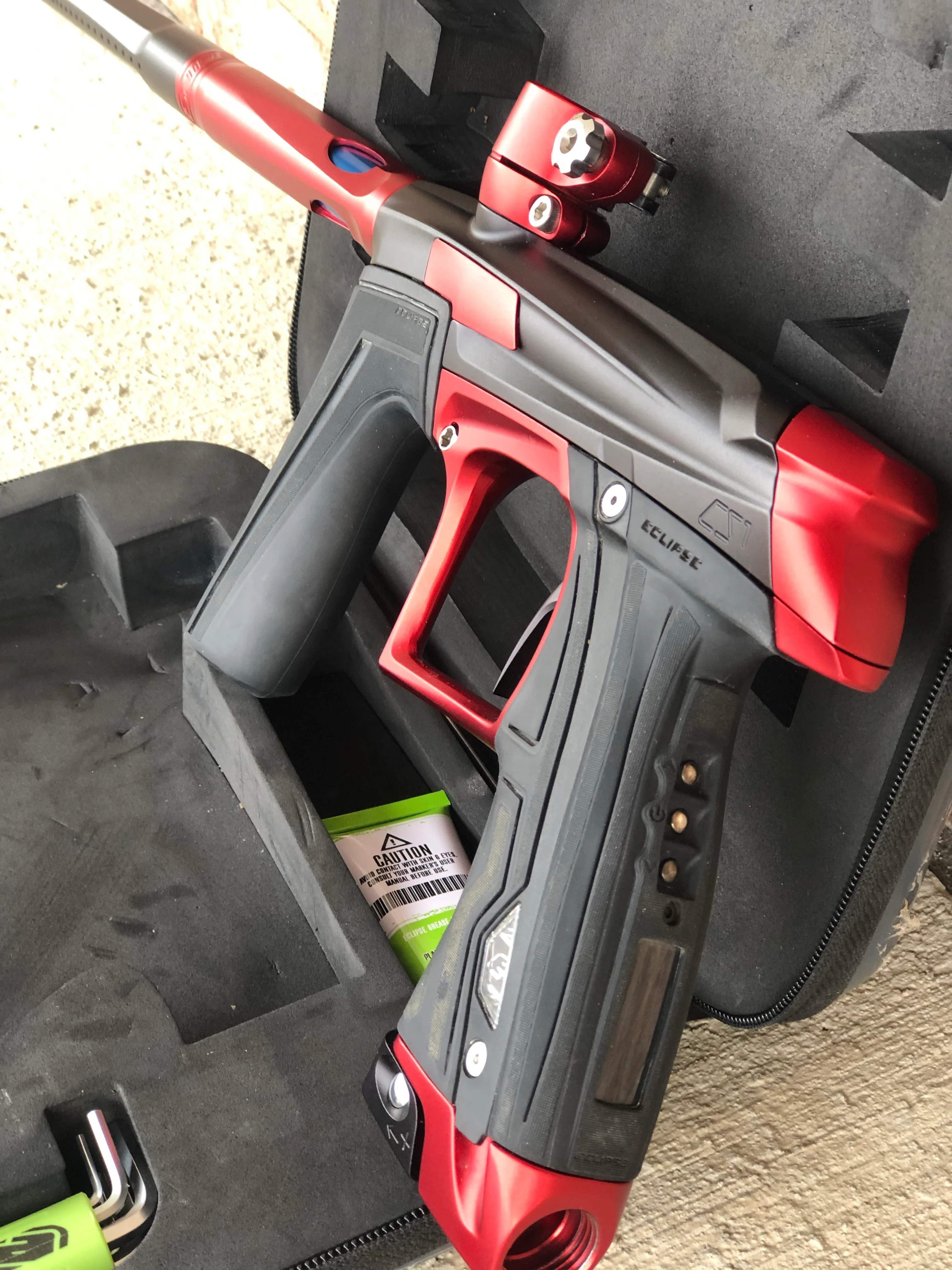 Used Planet Eclipse Cs1 Paintball Gun - Black/Red - Image 2