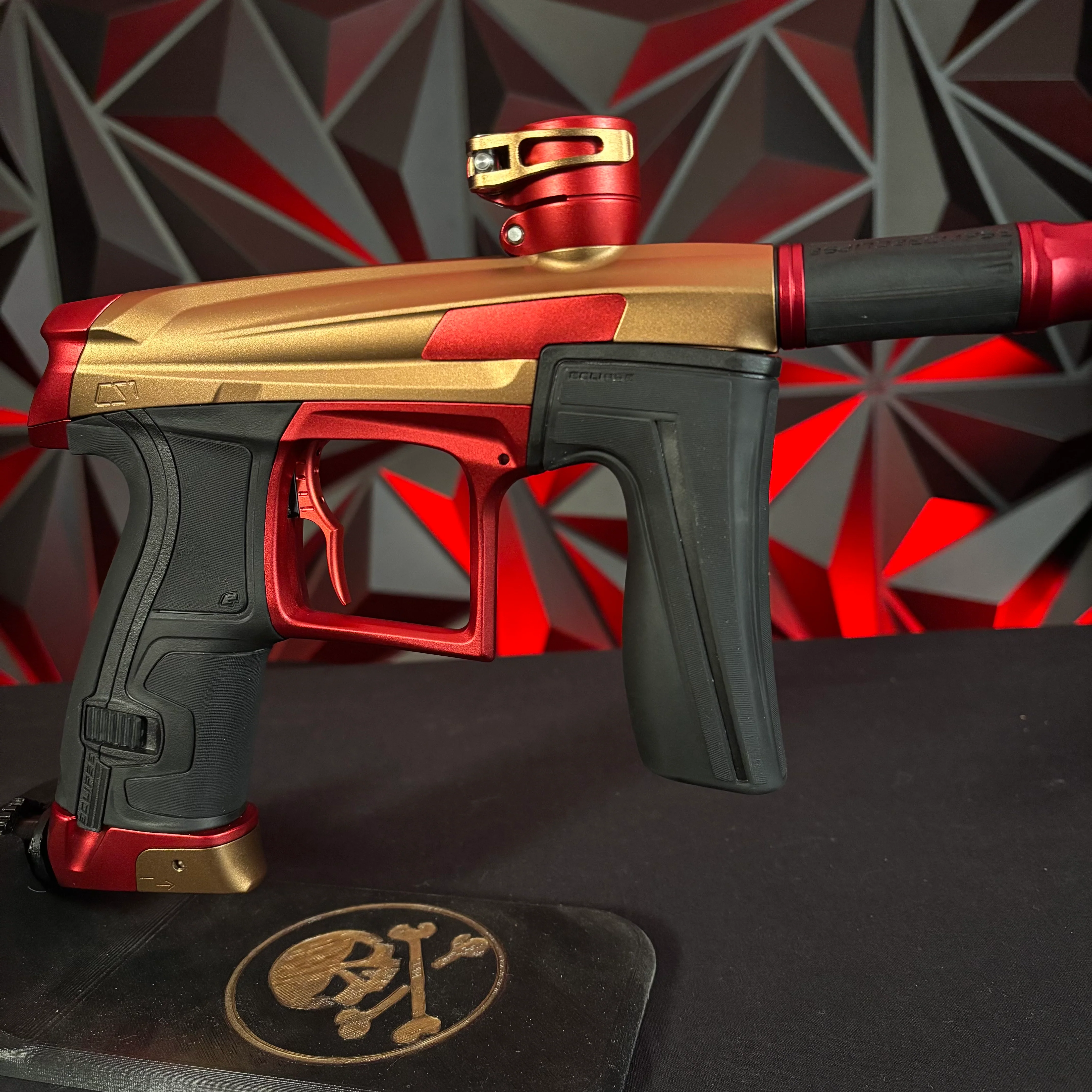 Used Planet Eclipse CS1 Paintball Gun - Gold/Red w/s63 Paintball Barrel - Image 4