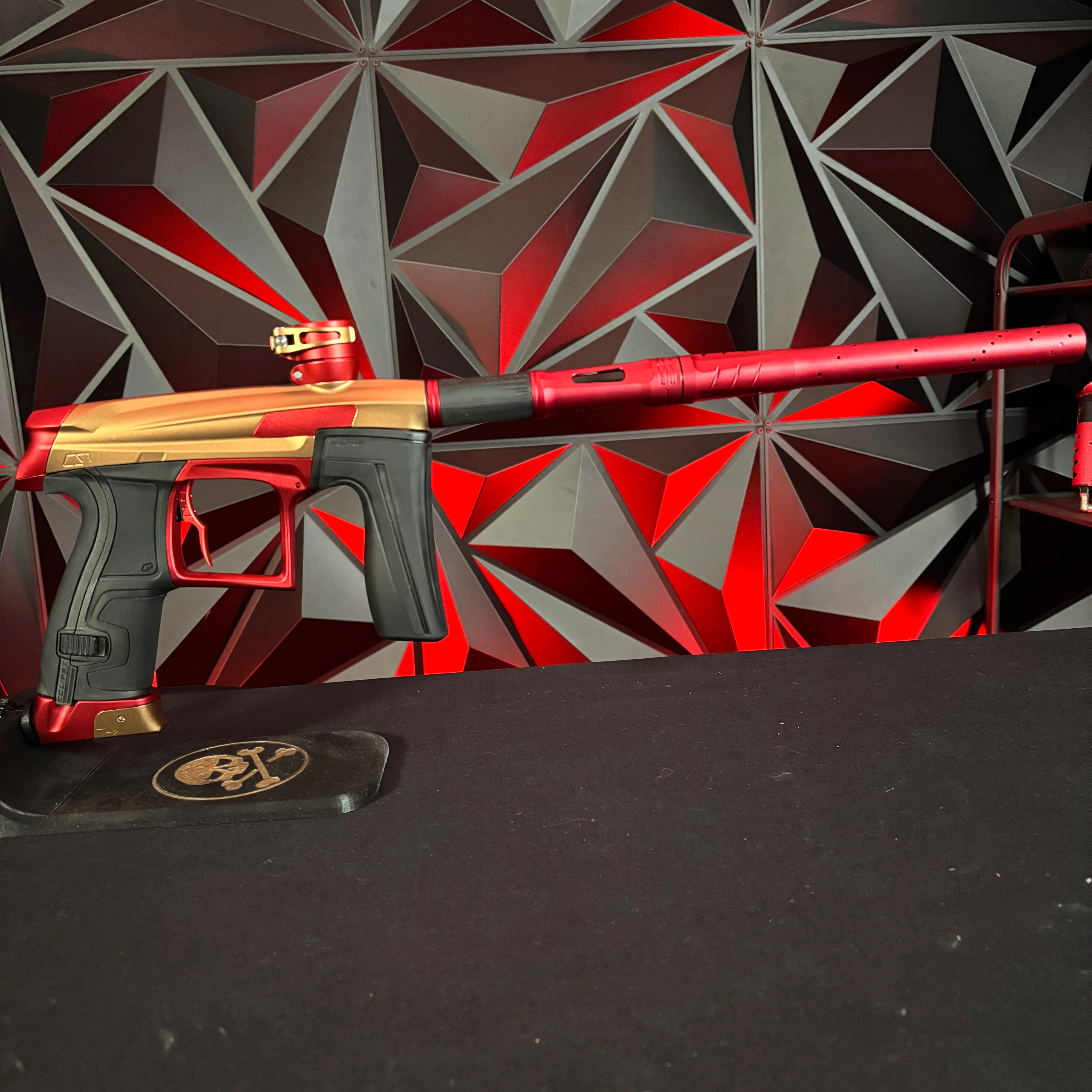Used Planet Eclipse CS1 Paintball Gun - Gold/Red w/s63 Paintball Barrel - Image 6