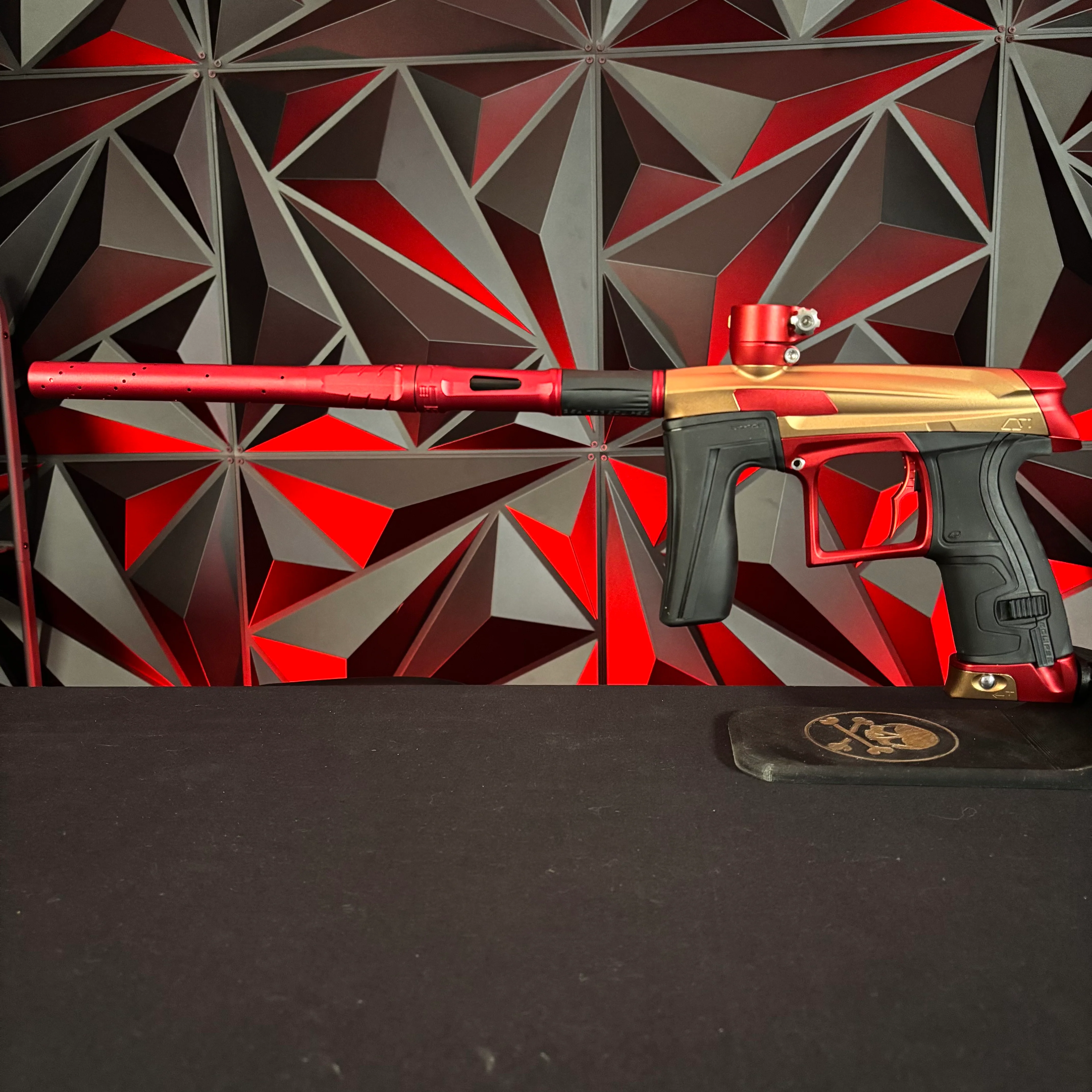 Used Planet Eclipse CS1 Paintball Gun - Gold/Red w/s63 Paintball Barrel - Image 7