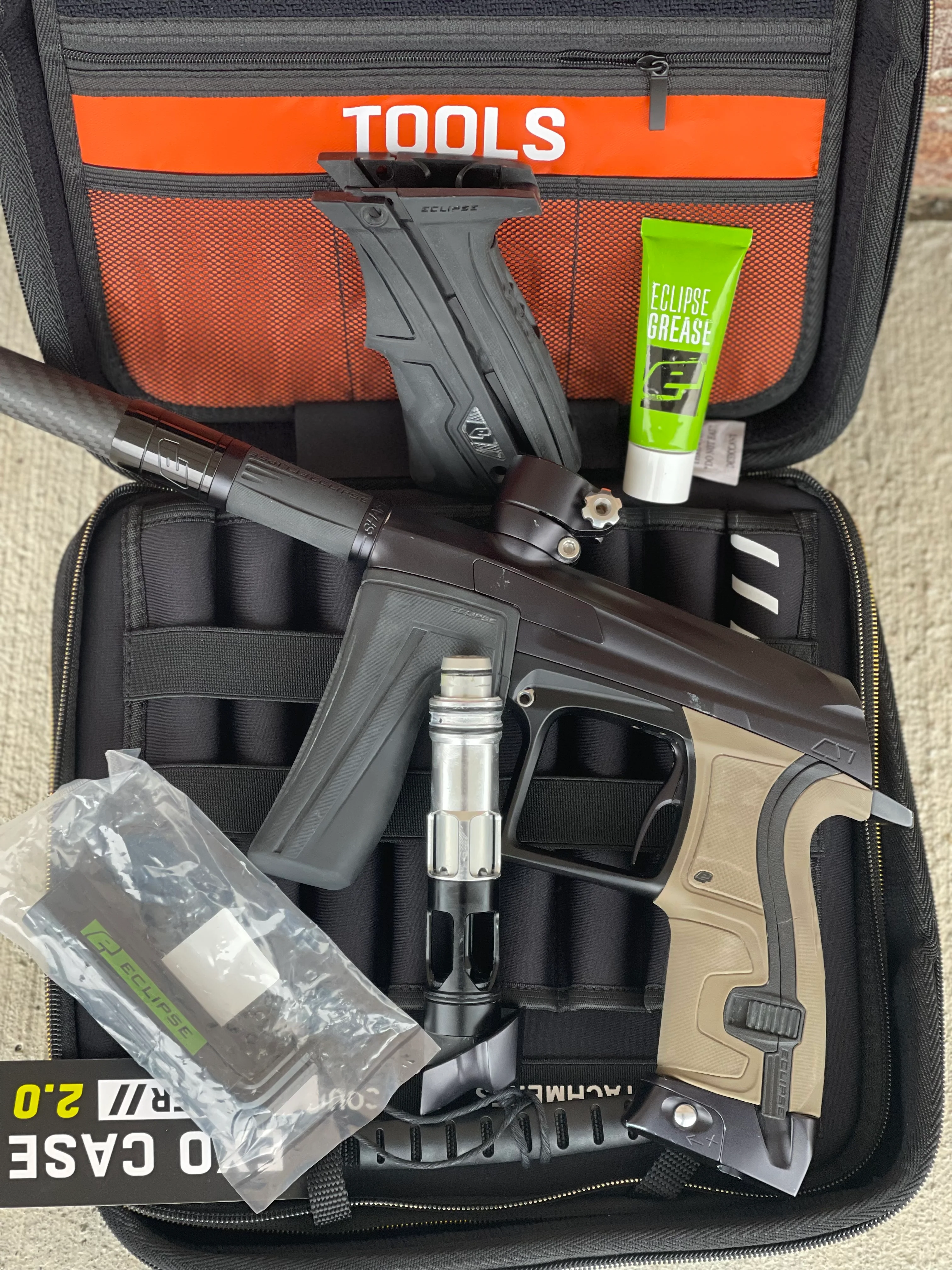 Used Planet Eclipse CS1 Paintball Gun - Midnight (Black) w/Extra Back Grip - Image 7