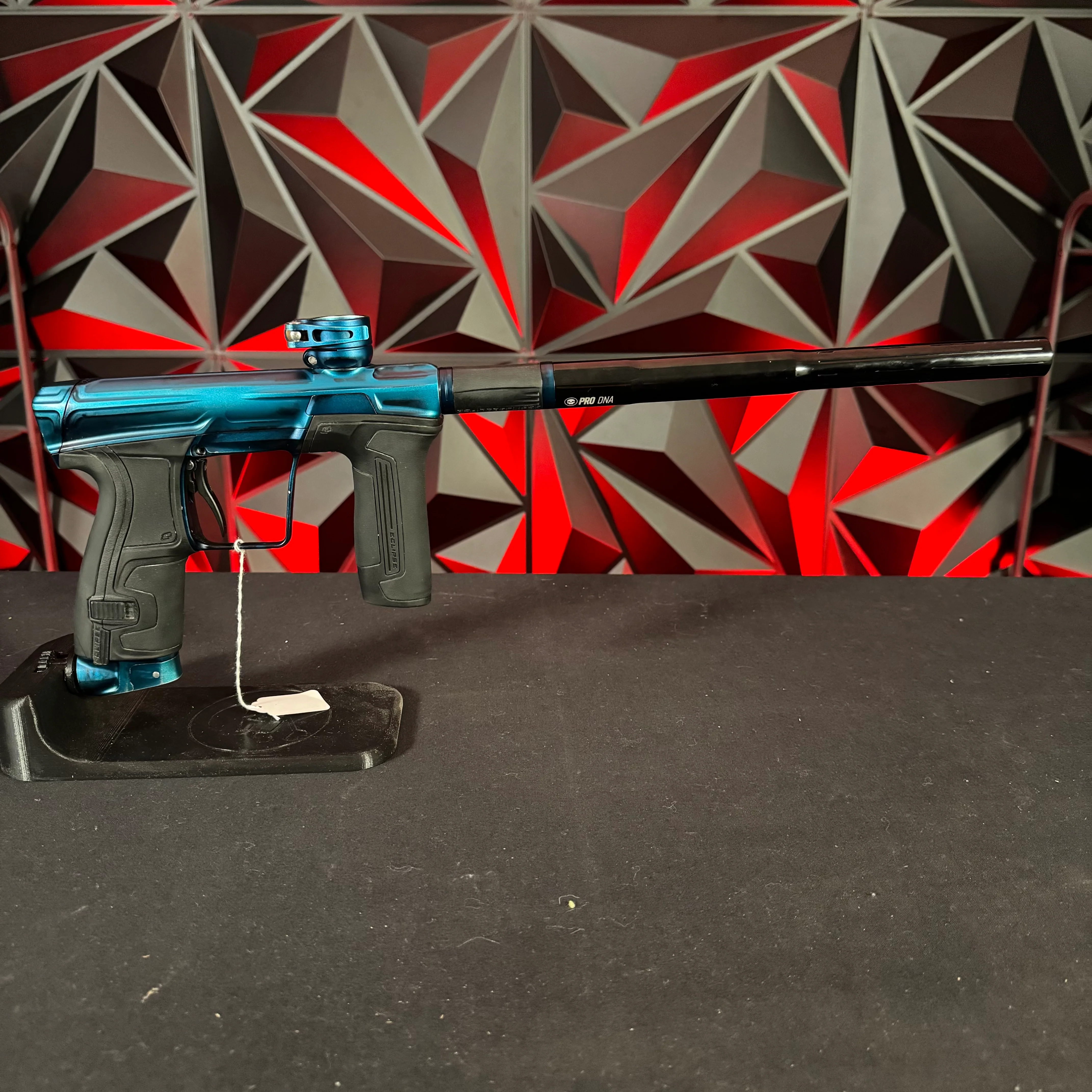 Used Planet Eclipse CS2 Paintball Gun - Black/Blue Acid Wash w/ 2 FL Backs and Scythe Trigger - Image 7