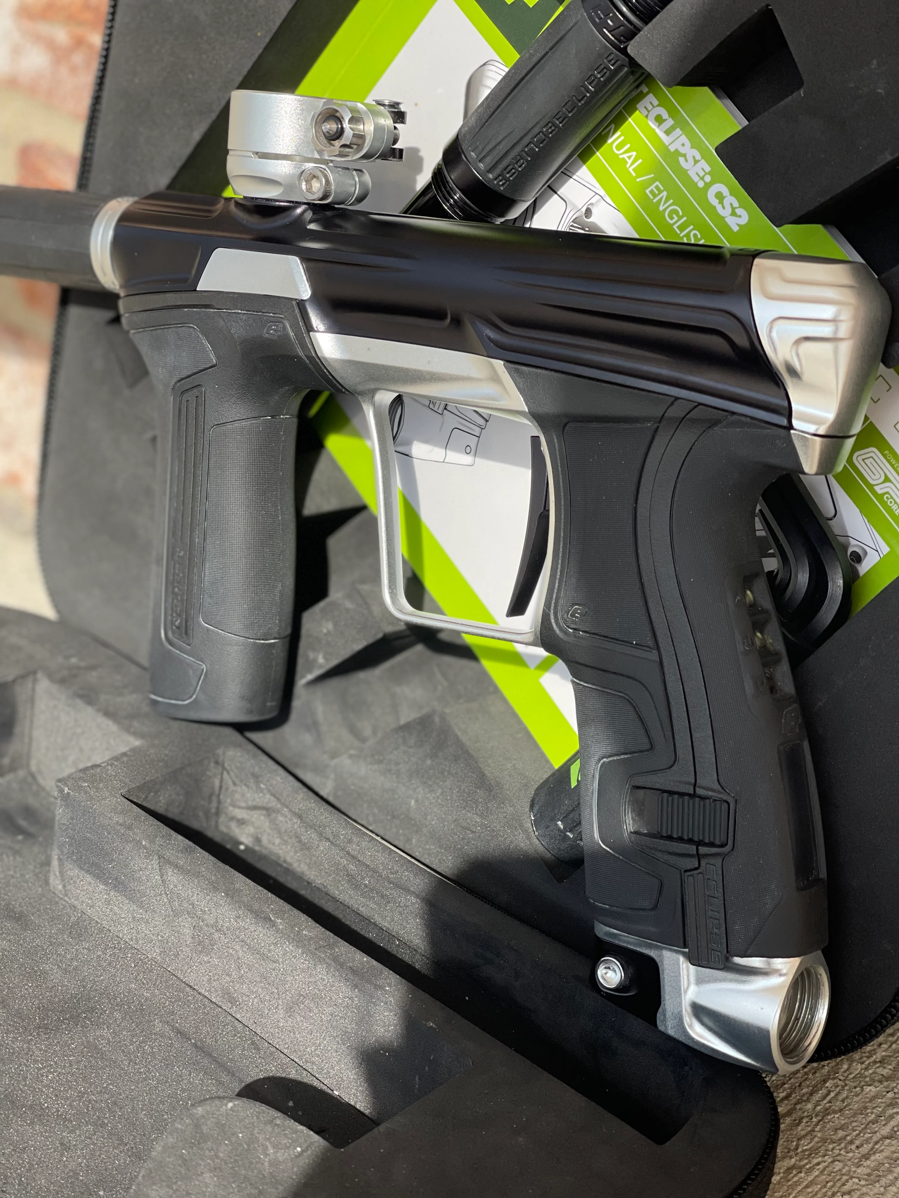 Used Planet Eclipse CS2 Paintball Gun - Black / Silver - Image 2