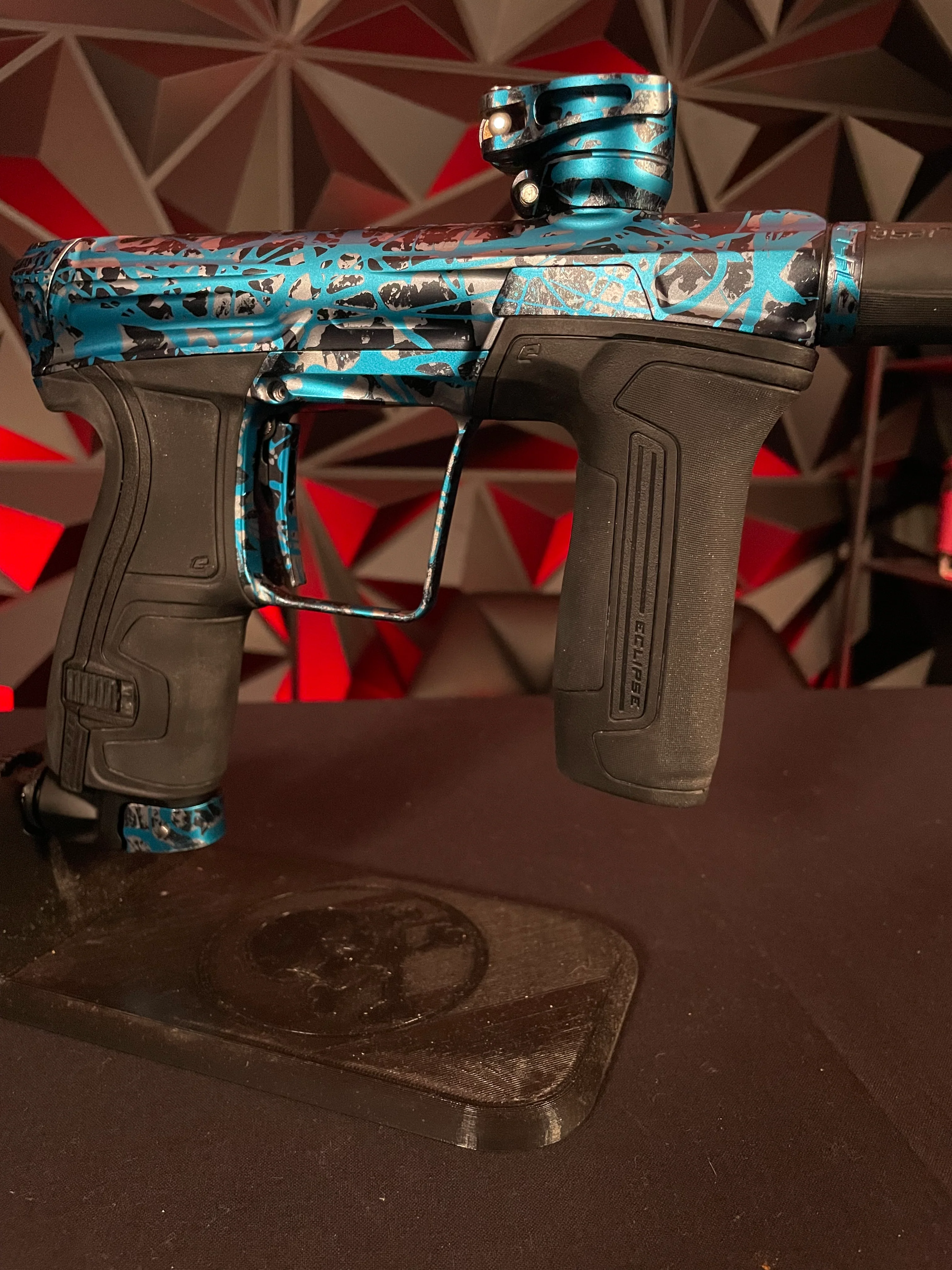 Used Planet Eclipse CS2 Paintball Gun - Dust Blue Shock Splash - Image 3
