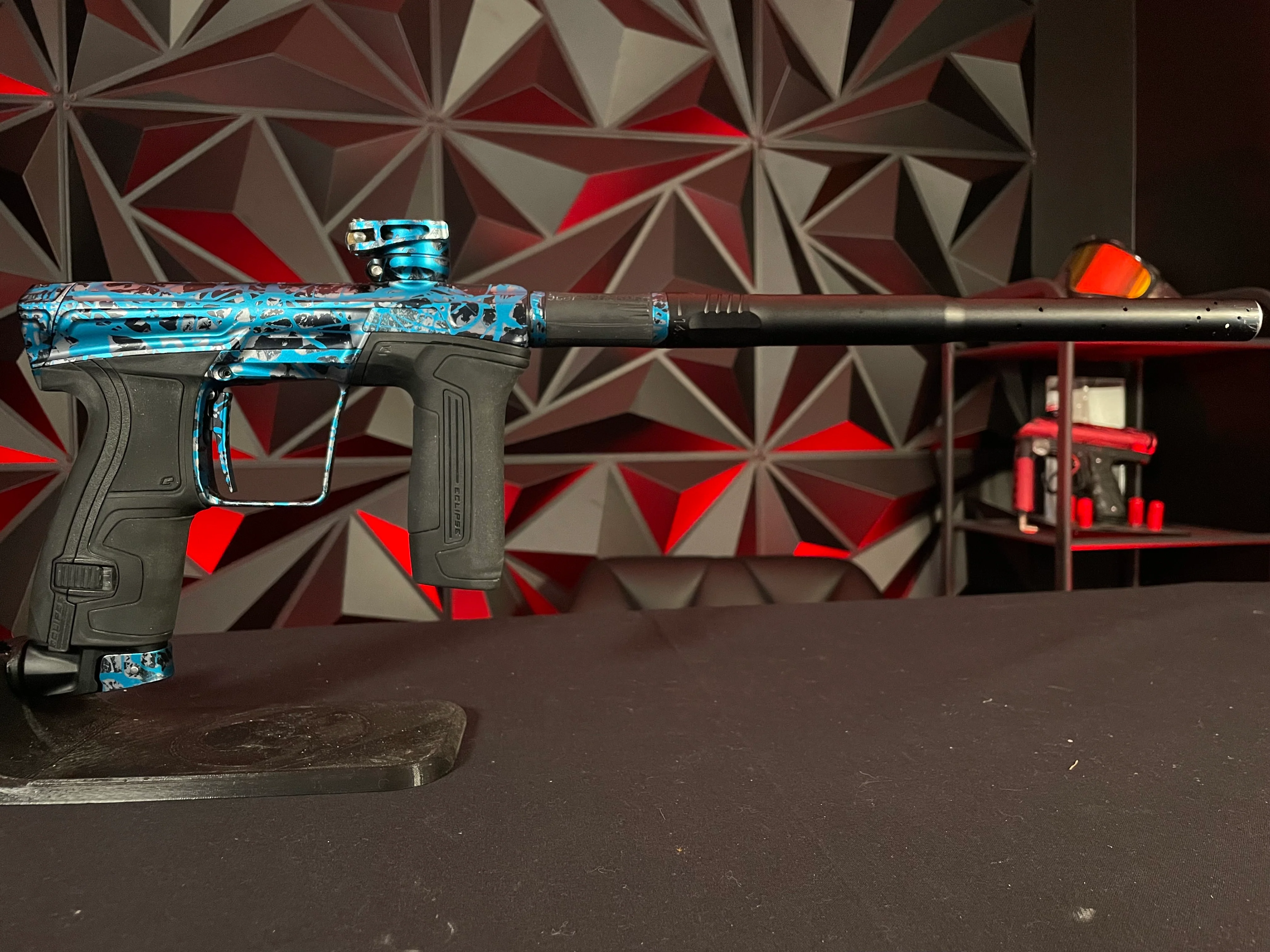 Used Planet Eclipse CS2 Paintball Gun - Dust Blue Shock Splash - Image 5