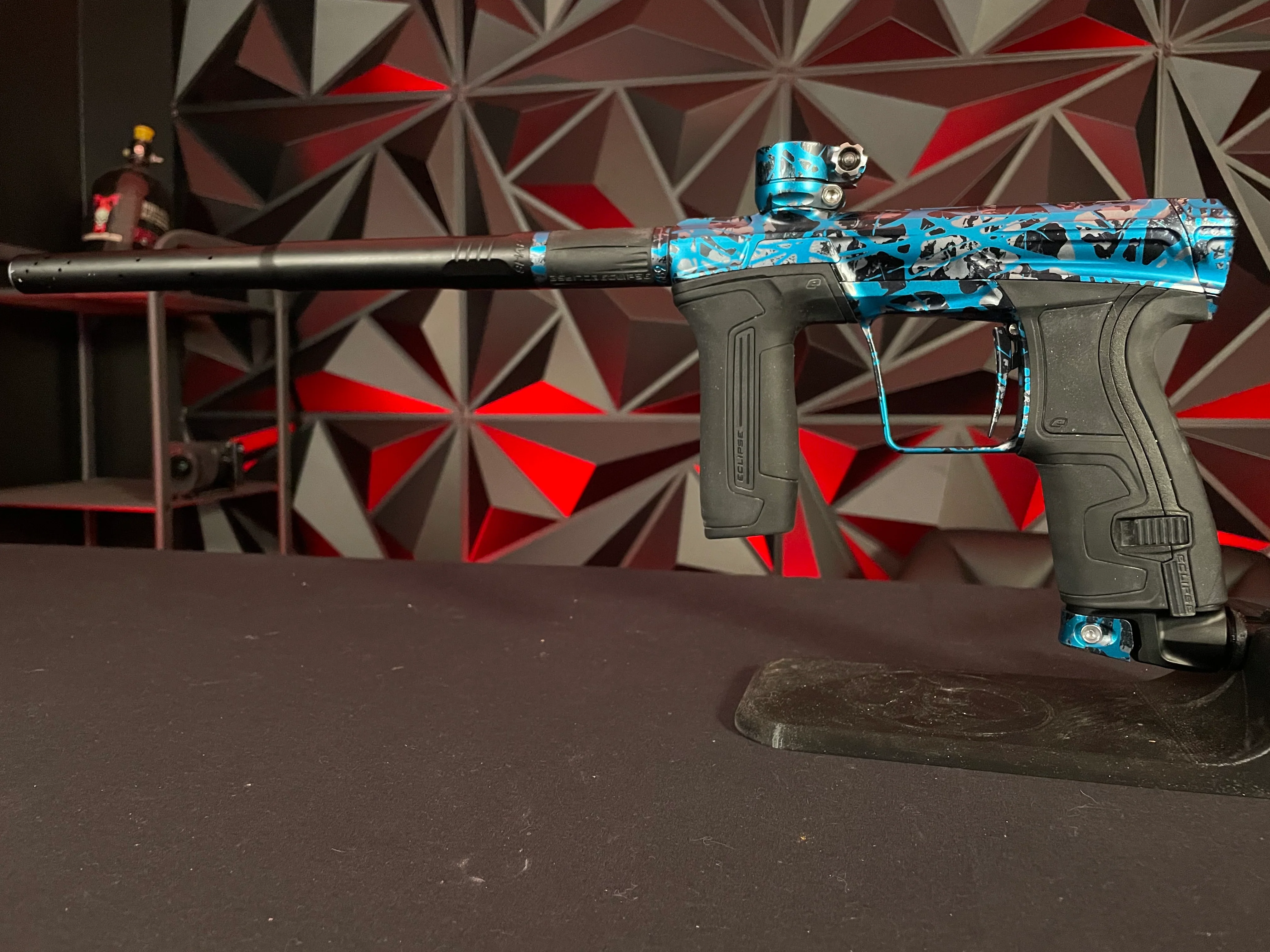 Used Planet Eclipse CS2 Paintball Gun - Dust Blue Shock Splash - Image 6