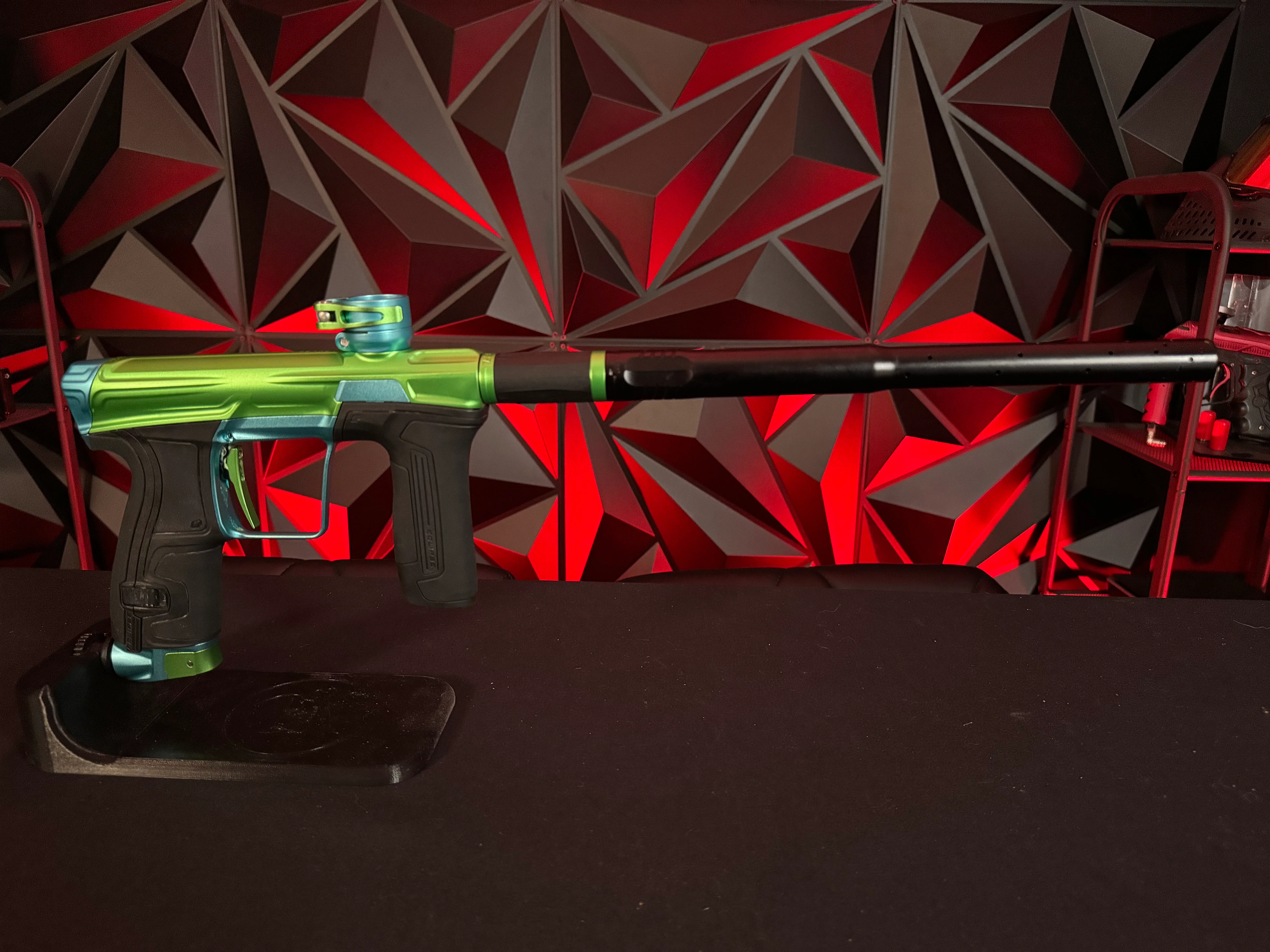 Used Planet Eclipse CS2 Paintball Gun - Green/Teal - Image 5