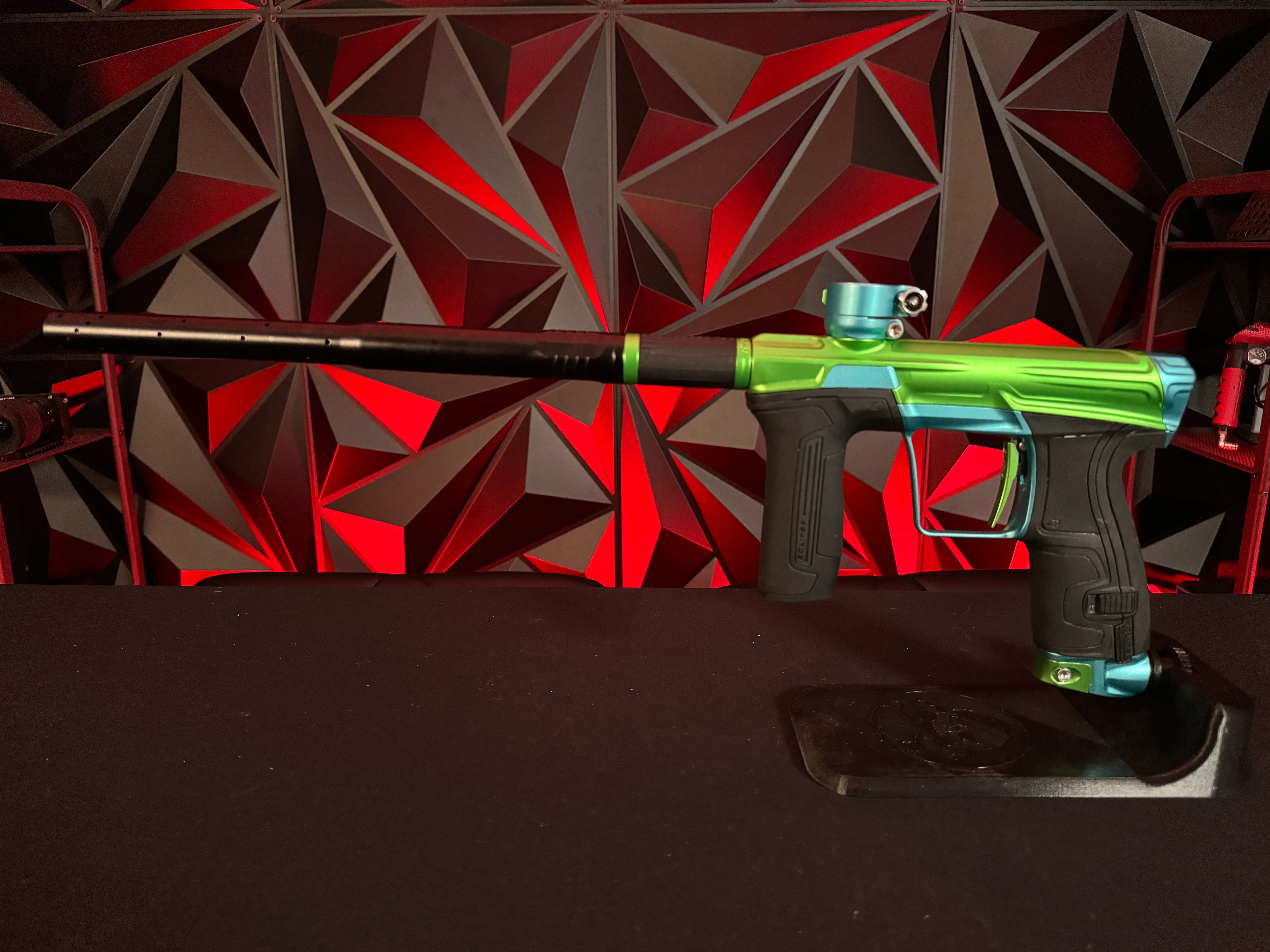 Used Planet Eclipse CS2 Paintball Gun - Green/Teal - Image 6