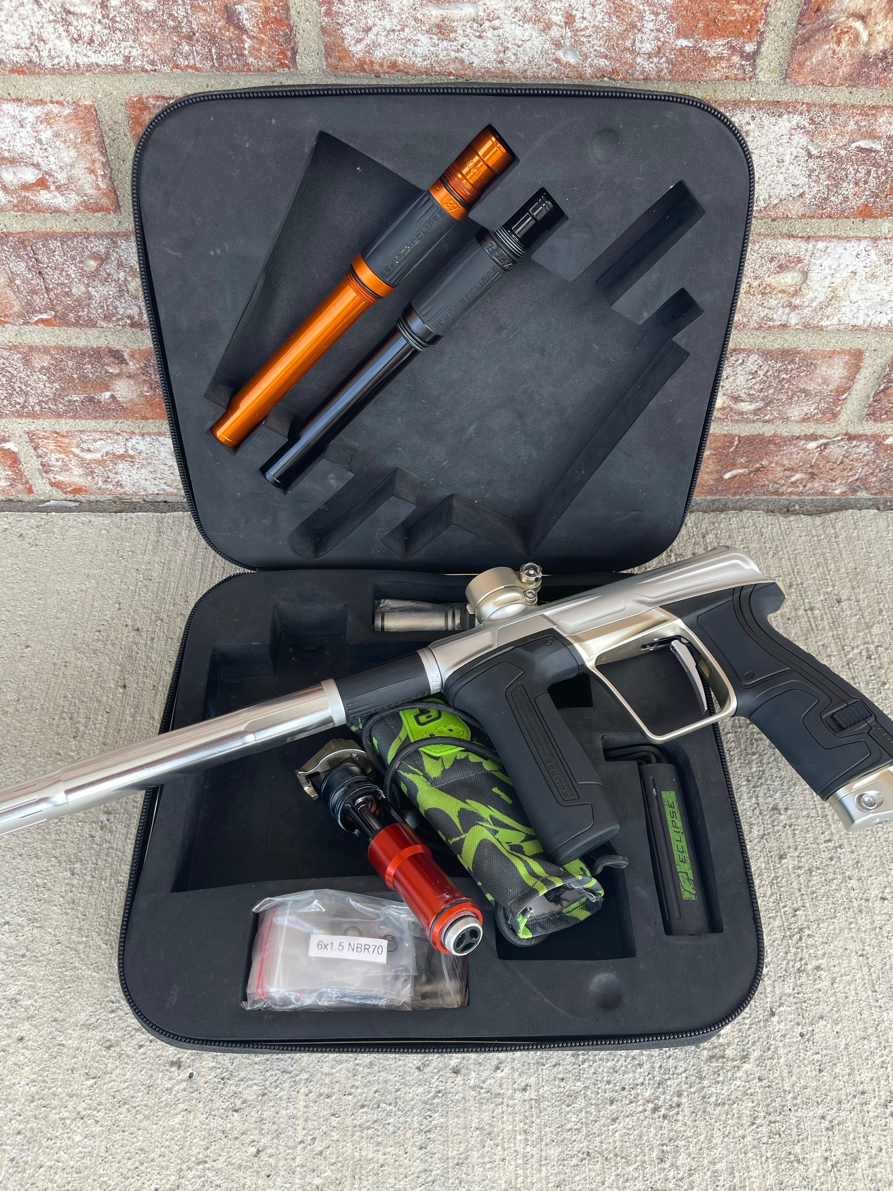 Used Planet Eclipse CS2 Paintball Gun - Inca 2 w/ Silver Eye Covers & Gen 1 Silencio Tip - Image 5