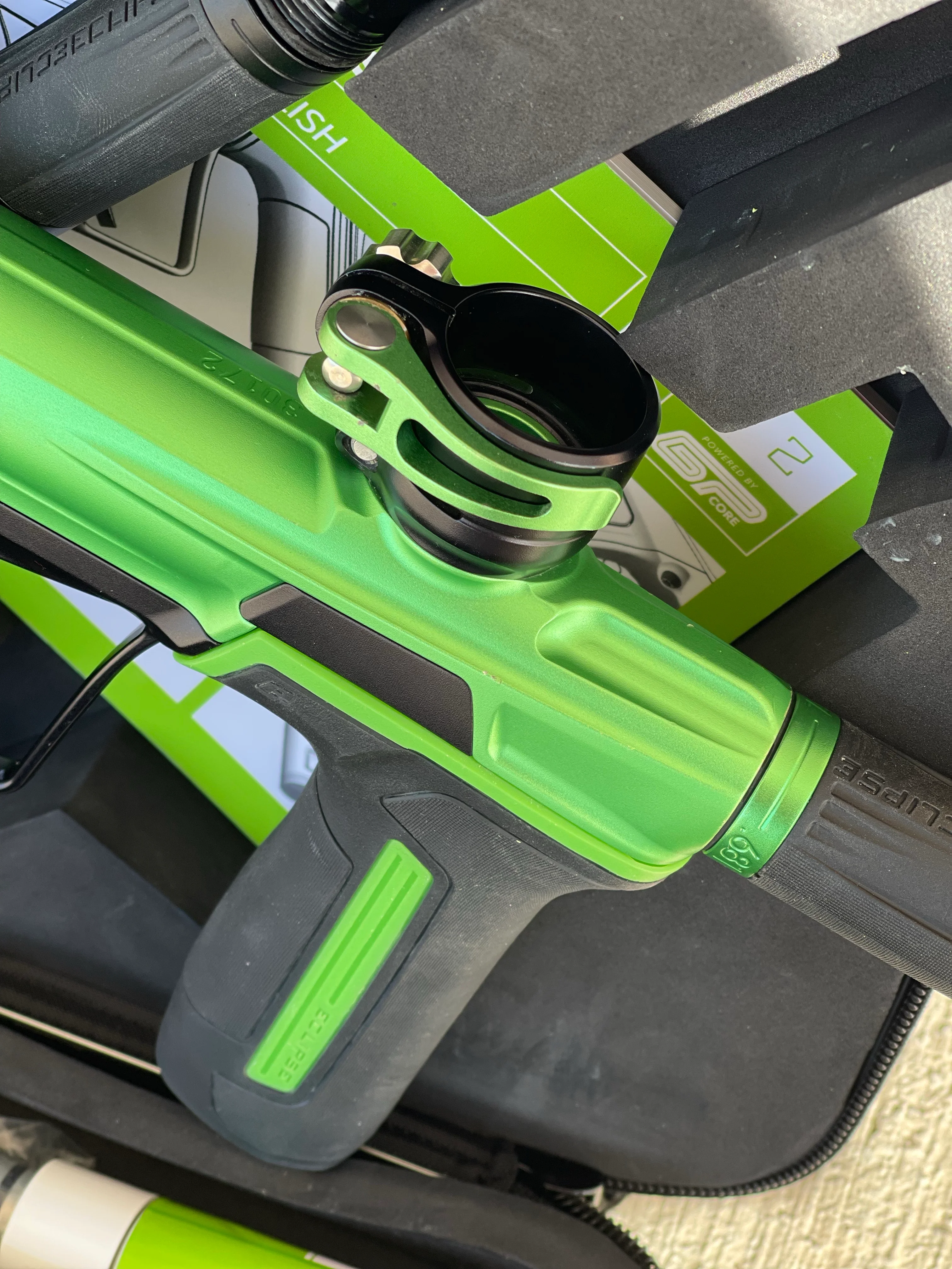 Used Planet Eclipse CS2 Paintball Gun - Kryptonite w/ Infamous Deuce Trigger - Image 12