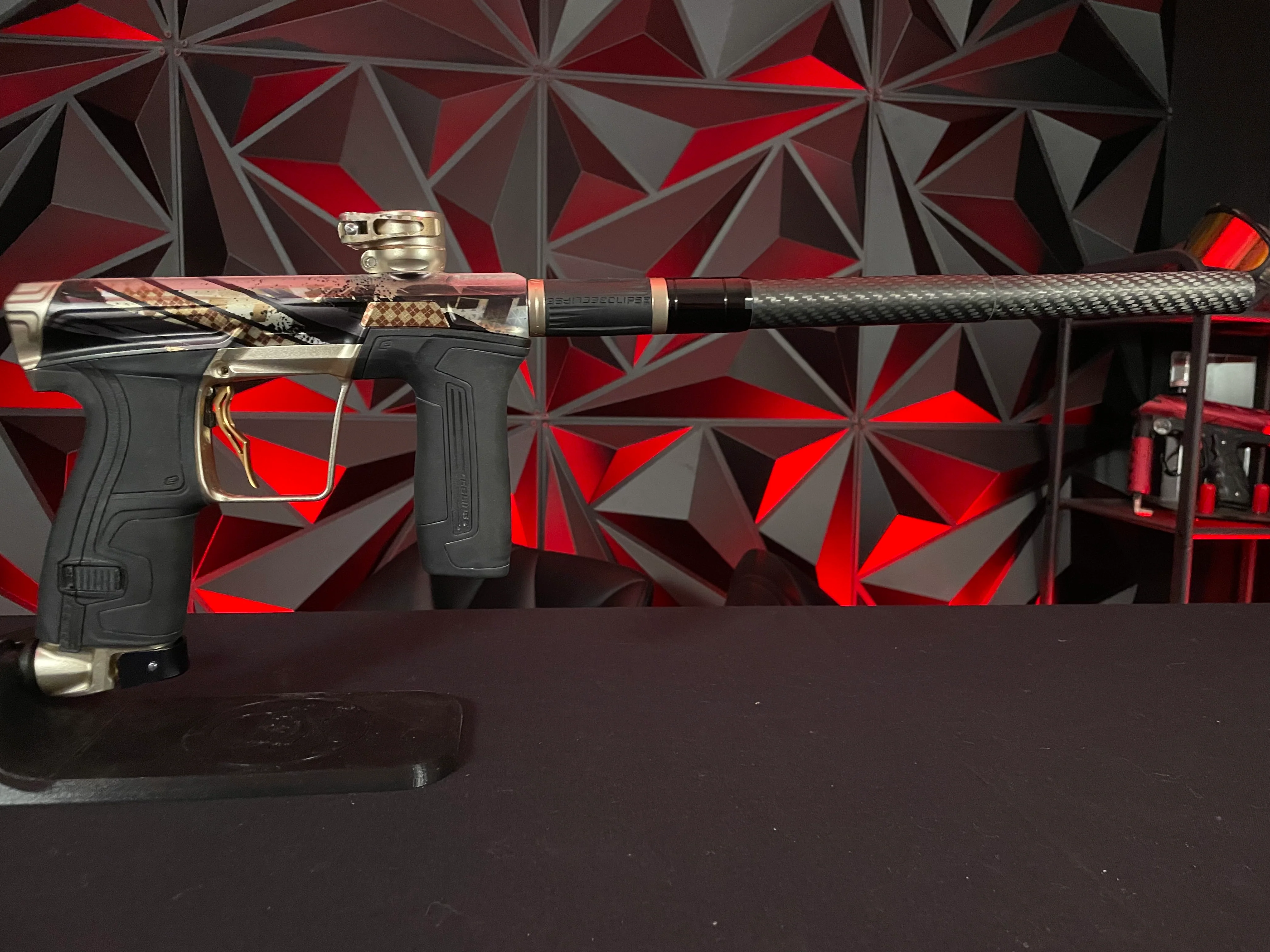 Used Planet Eclipse CS2 Paintball Gun - LE Impact w/ Infamous Trigger and Carbon FL Tip - Image 5