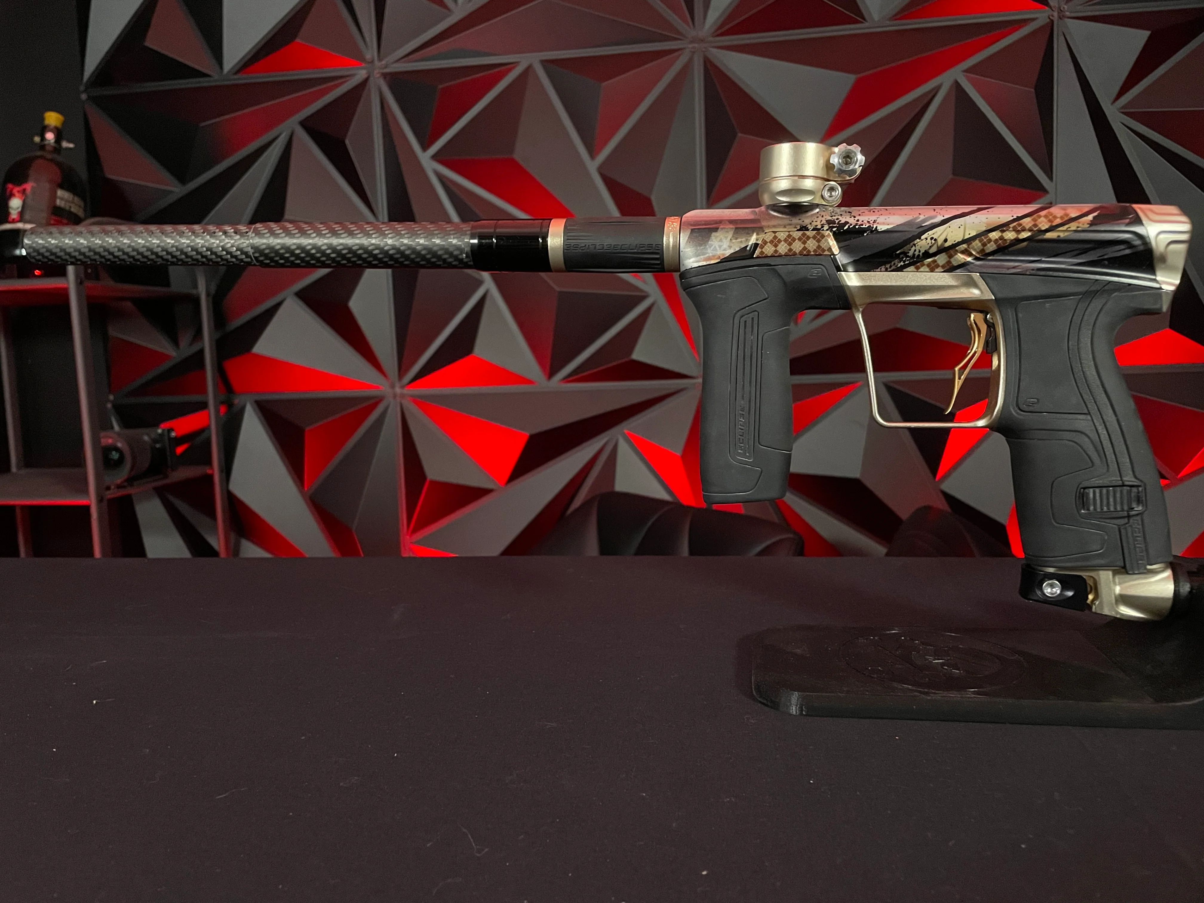 Used Planet Eclipse CS2 Paintball Gun - LE Impact w/ Infamous Trigger and Carbon FL Tip - Image 6