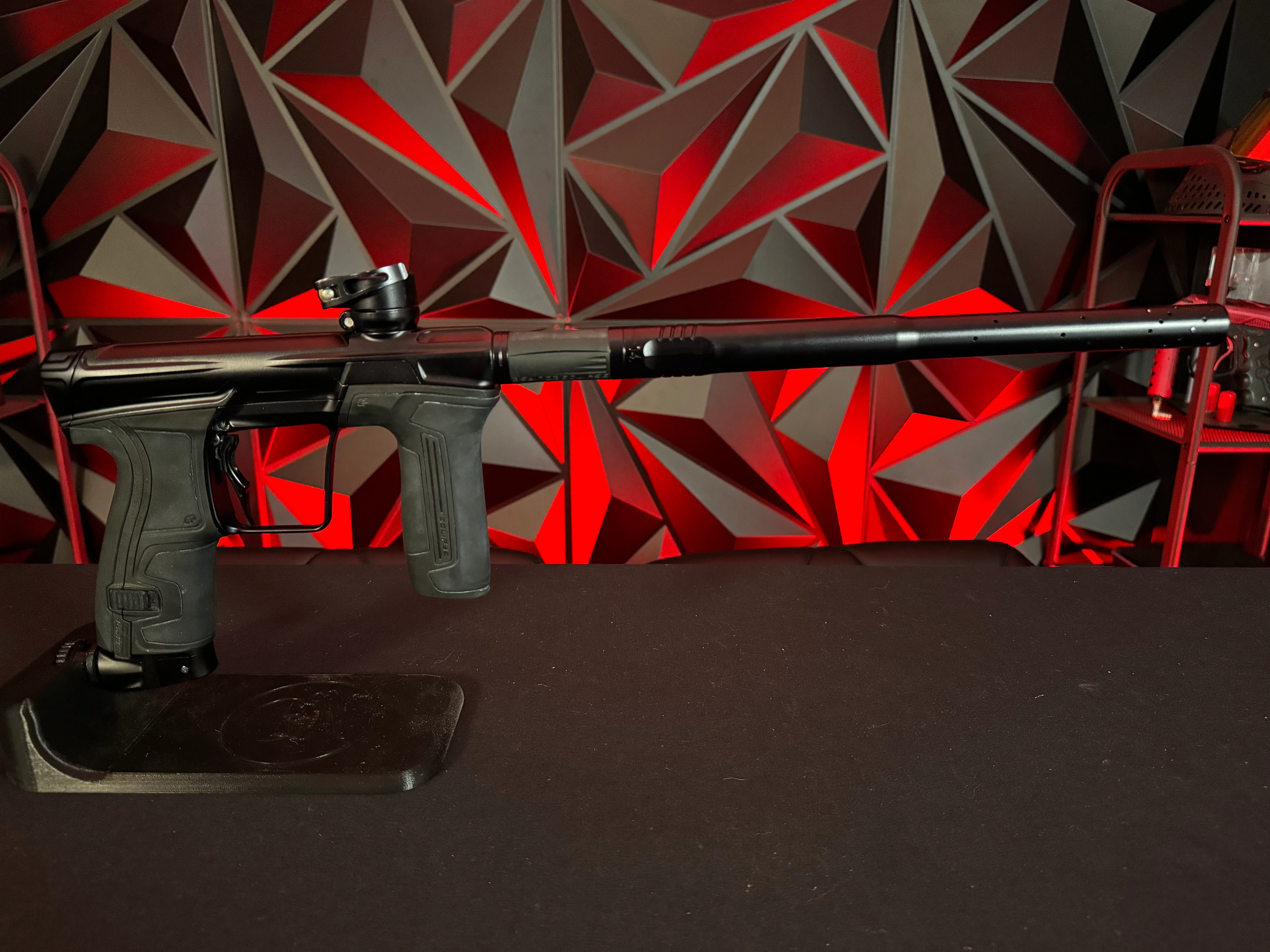 Used Planet Eclipse CS2 Paintball Gun - Midnight w/3 FL Inserts and Infamous Deuce Trigger - Image 2