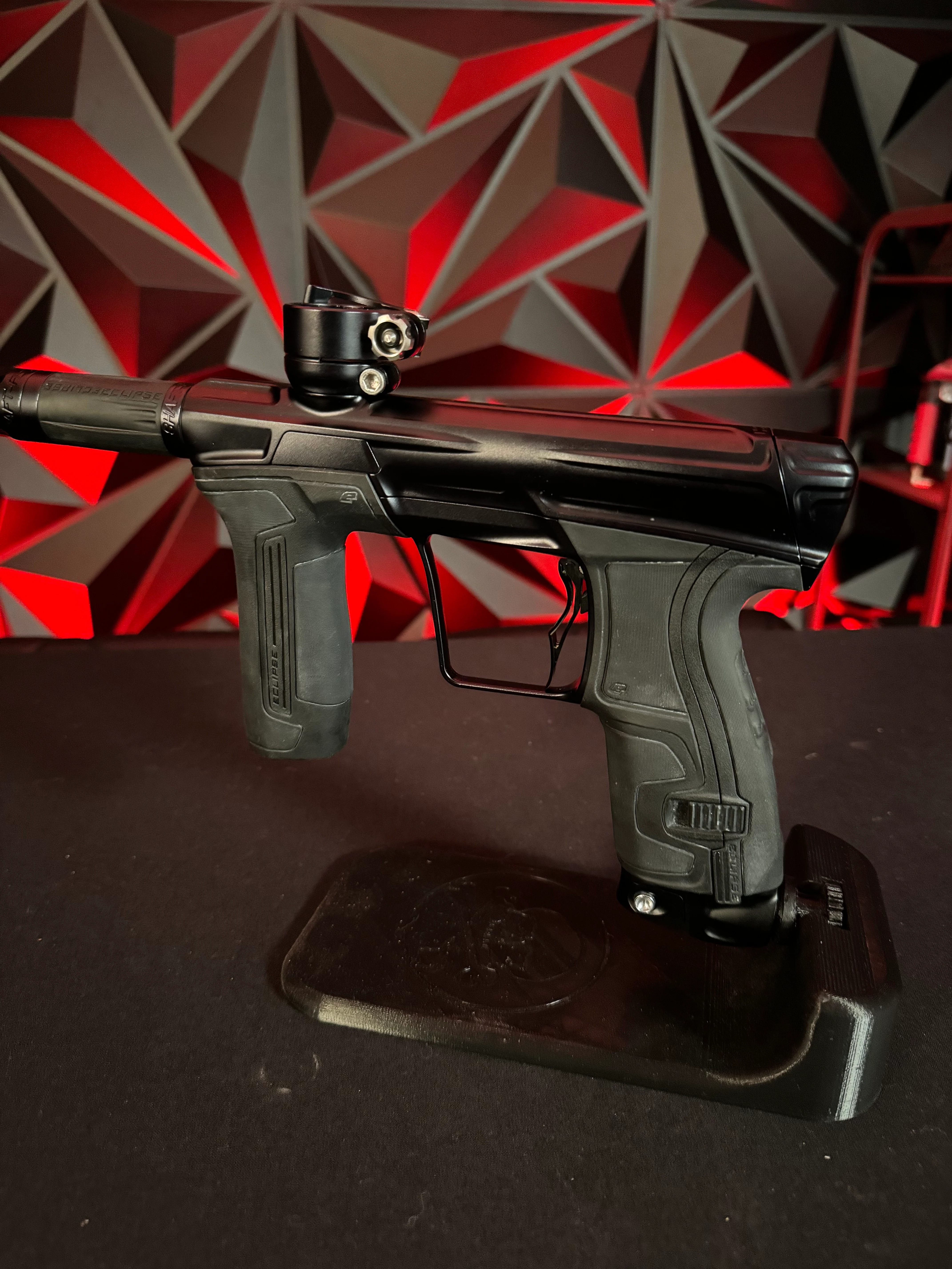 Used Planet Eclipse CS2 Paintball Gun - Midnight w/3 FL Inserts and Infamous Deuce Trigger - Image 5