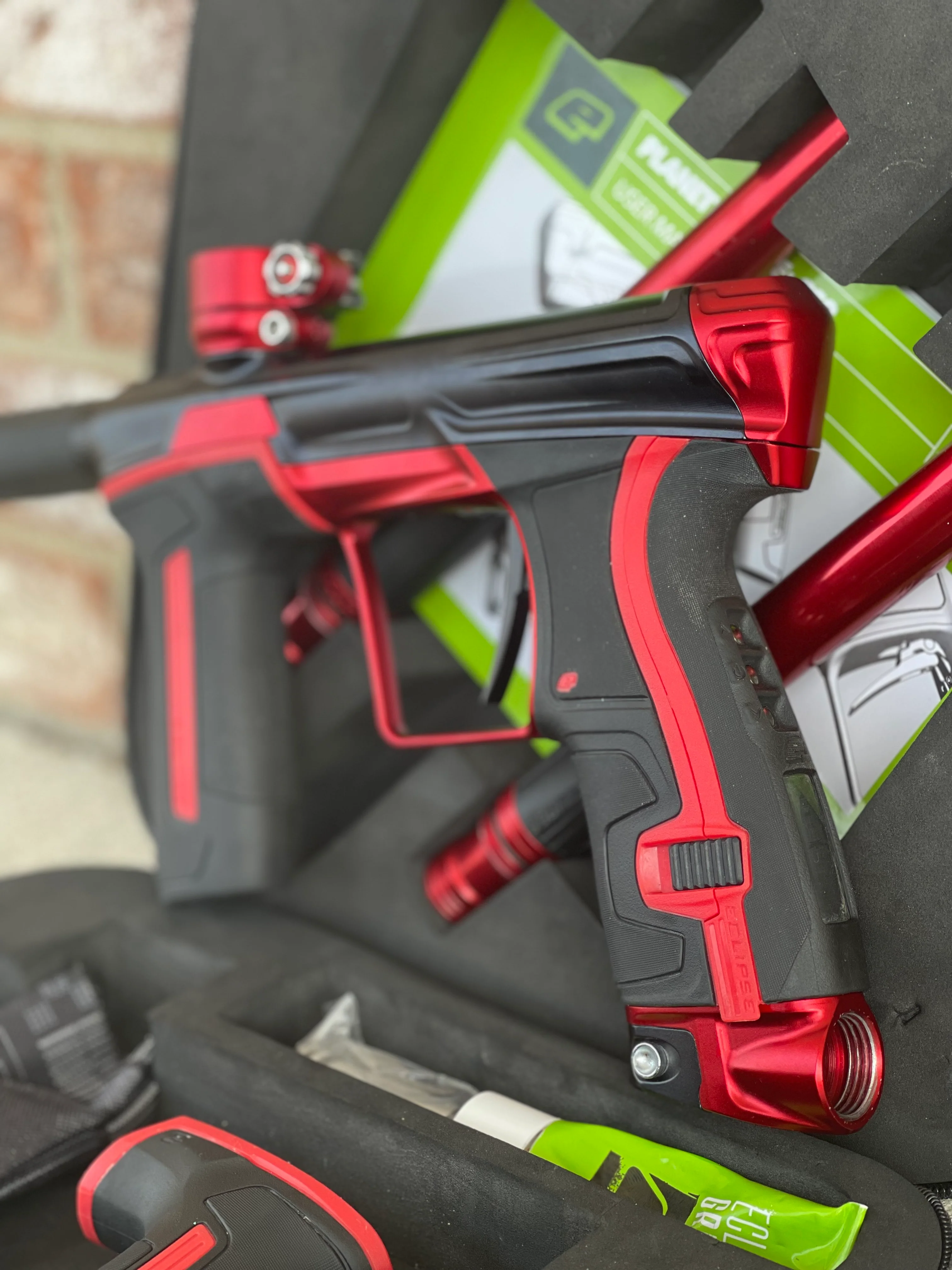 Used Planet Eclipse CS2 Paintball Marker - Black / Red - Image 3