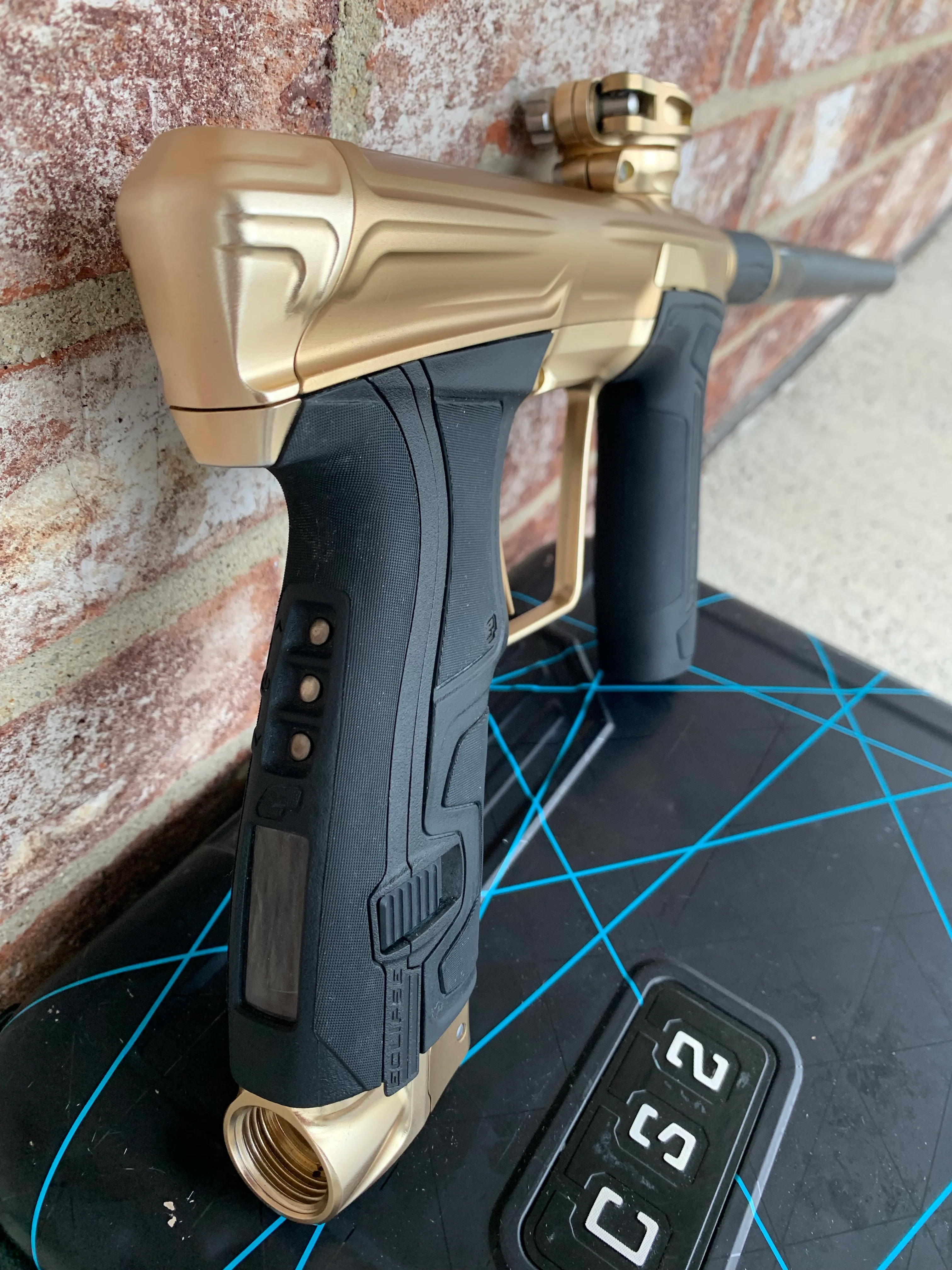 Used Planet Eclipse CS2 Paintball Marker- Dust Gold - Image 3