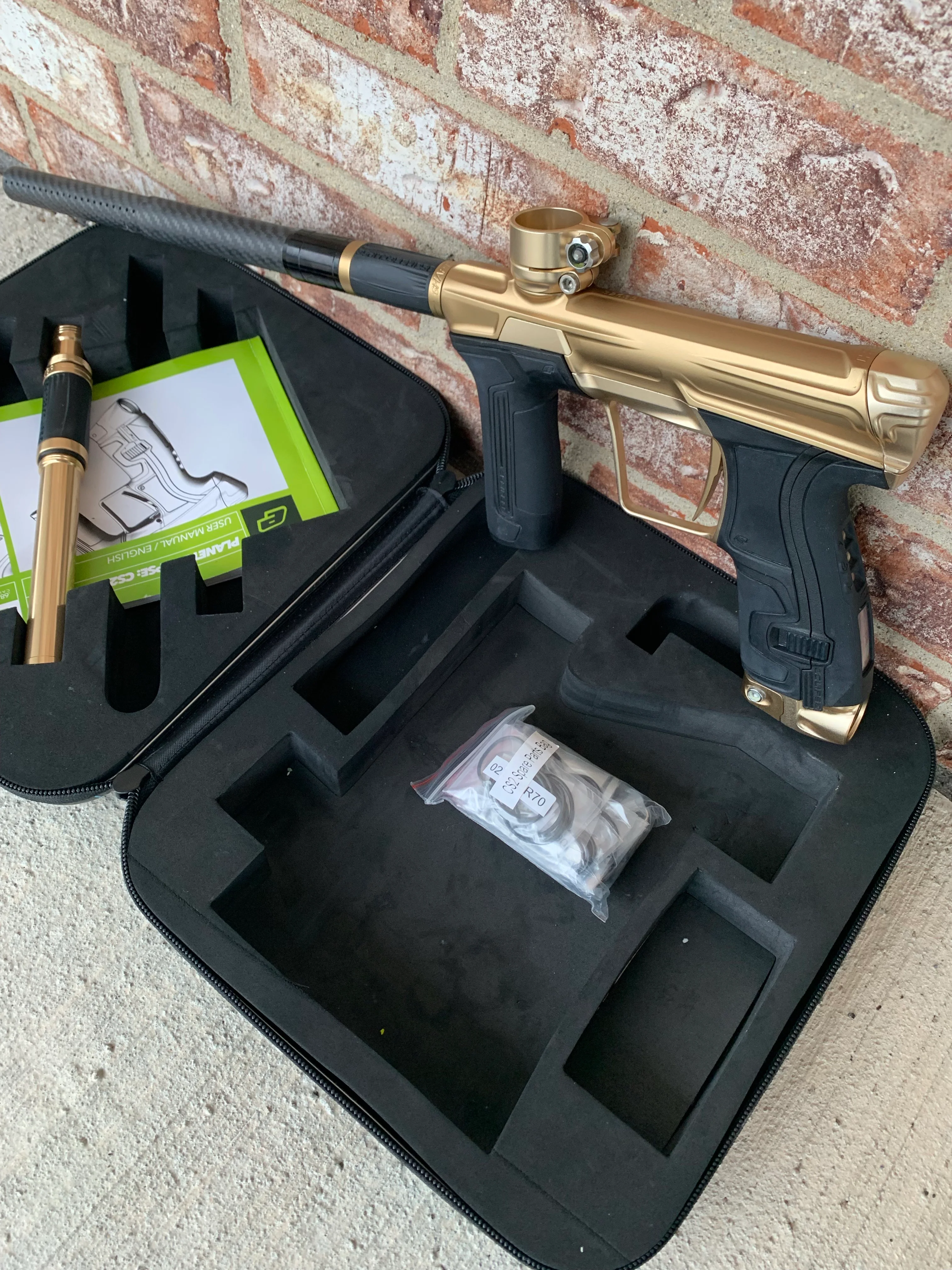 Used Planet Eclipse CS2 Paintball Marker- Dust Gold - Image 6