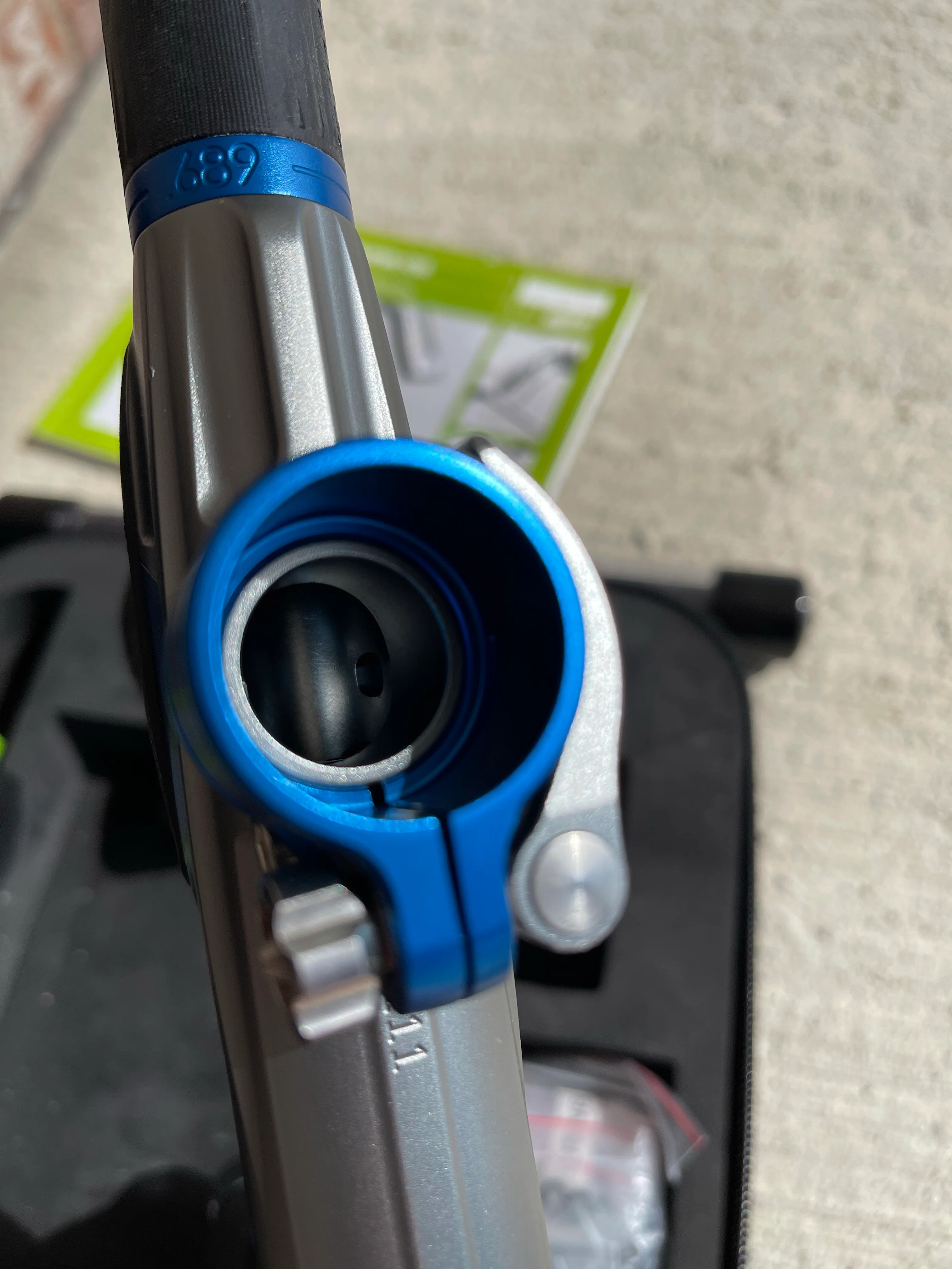 Used Planet Eclipse CS2 Paintball Marker- Grey / Blue - Image 6