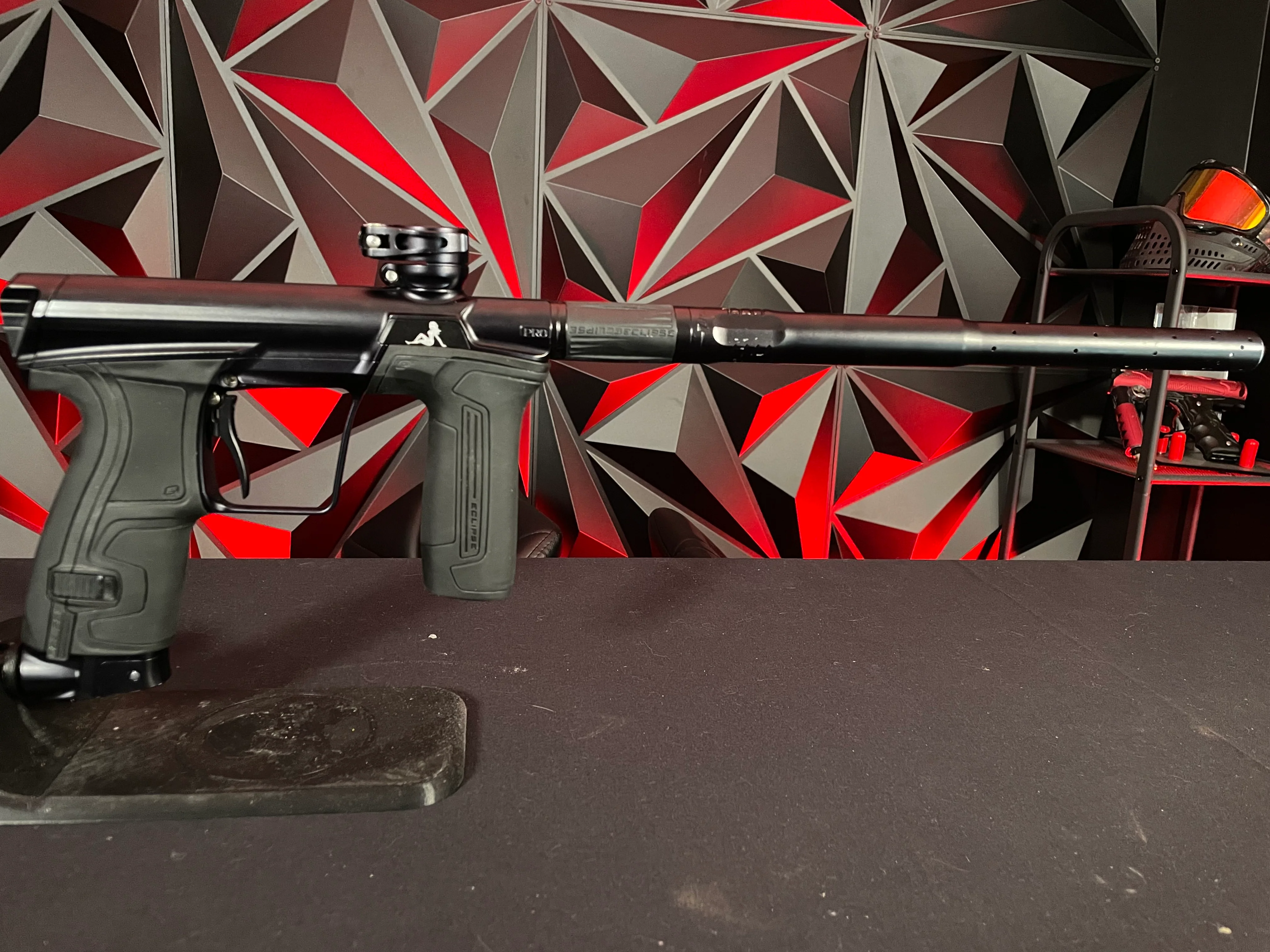 Used Planet Eclipse CS2 Pro Paintball Gun - Midnight w/ 3 FL Backs - Image 5