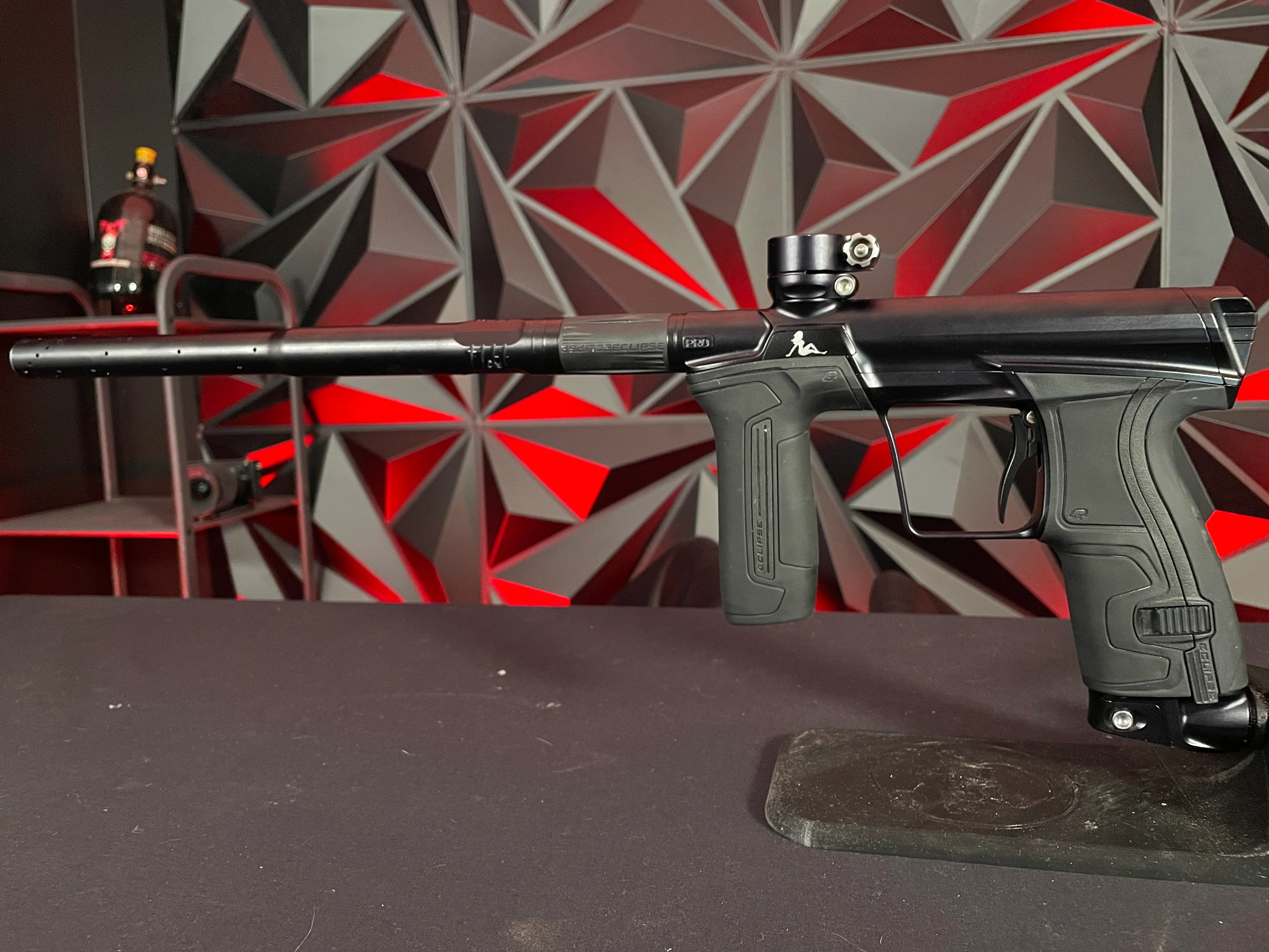 Used Planet Eclipse CS2 Pro Paintball Gun - Midnight w/ 3 FL Backs - Image 6