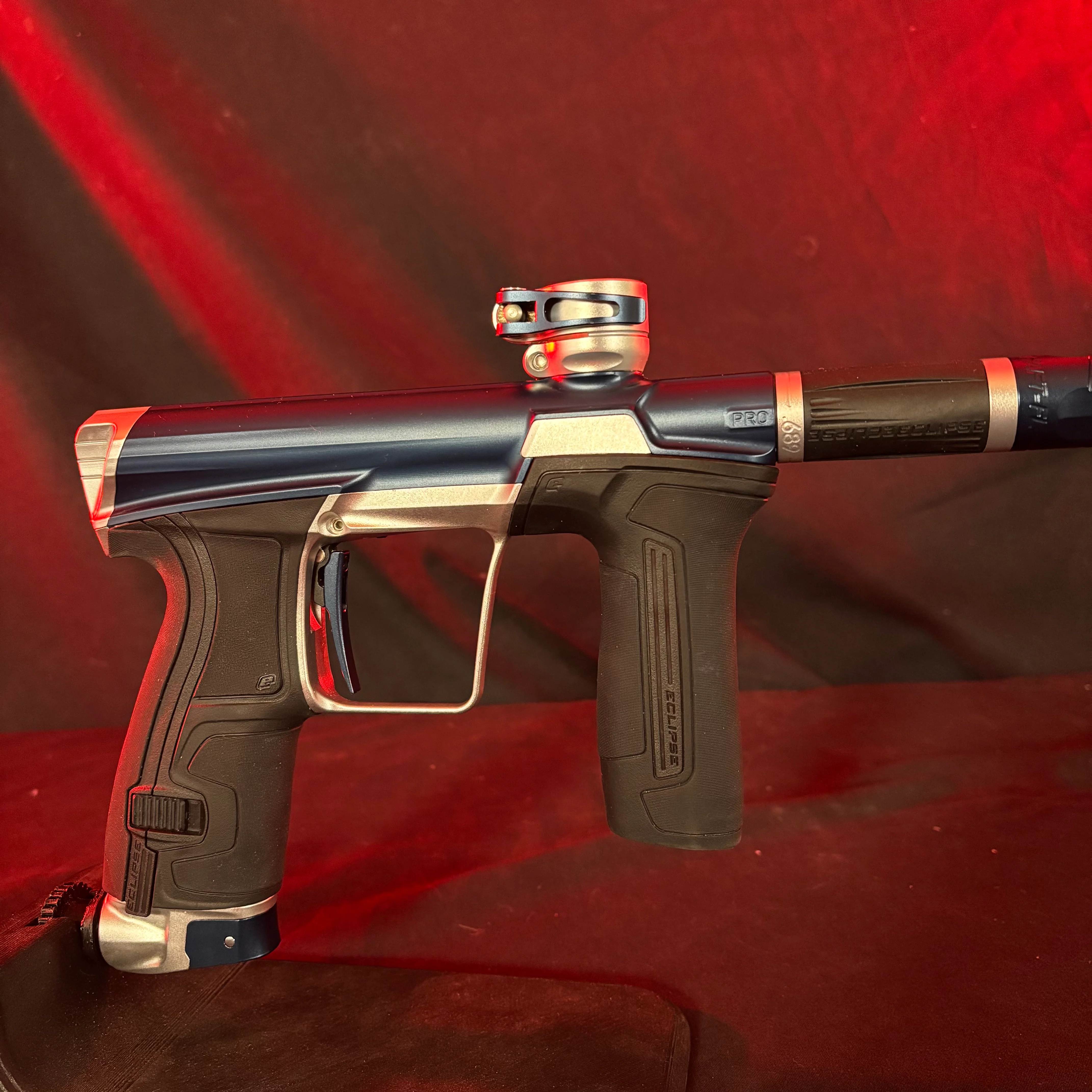Used Planet Eclipse CS2 Paintball Gun - Blue/Silver - Image 3