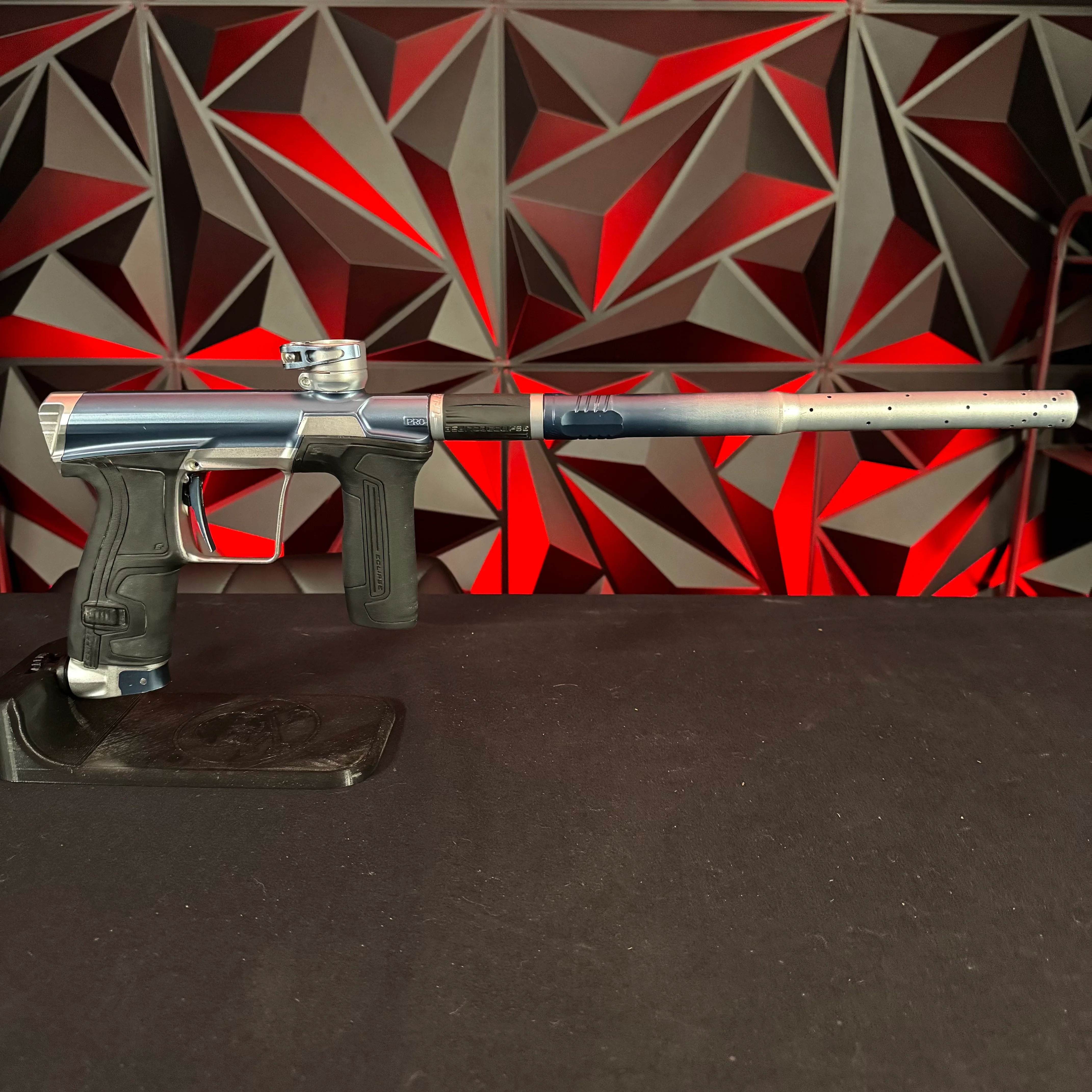 Used Planet Eclipse CS2 Pro Paintball Gun - Blue Lightning w/ Fade Tip - Image 2