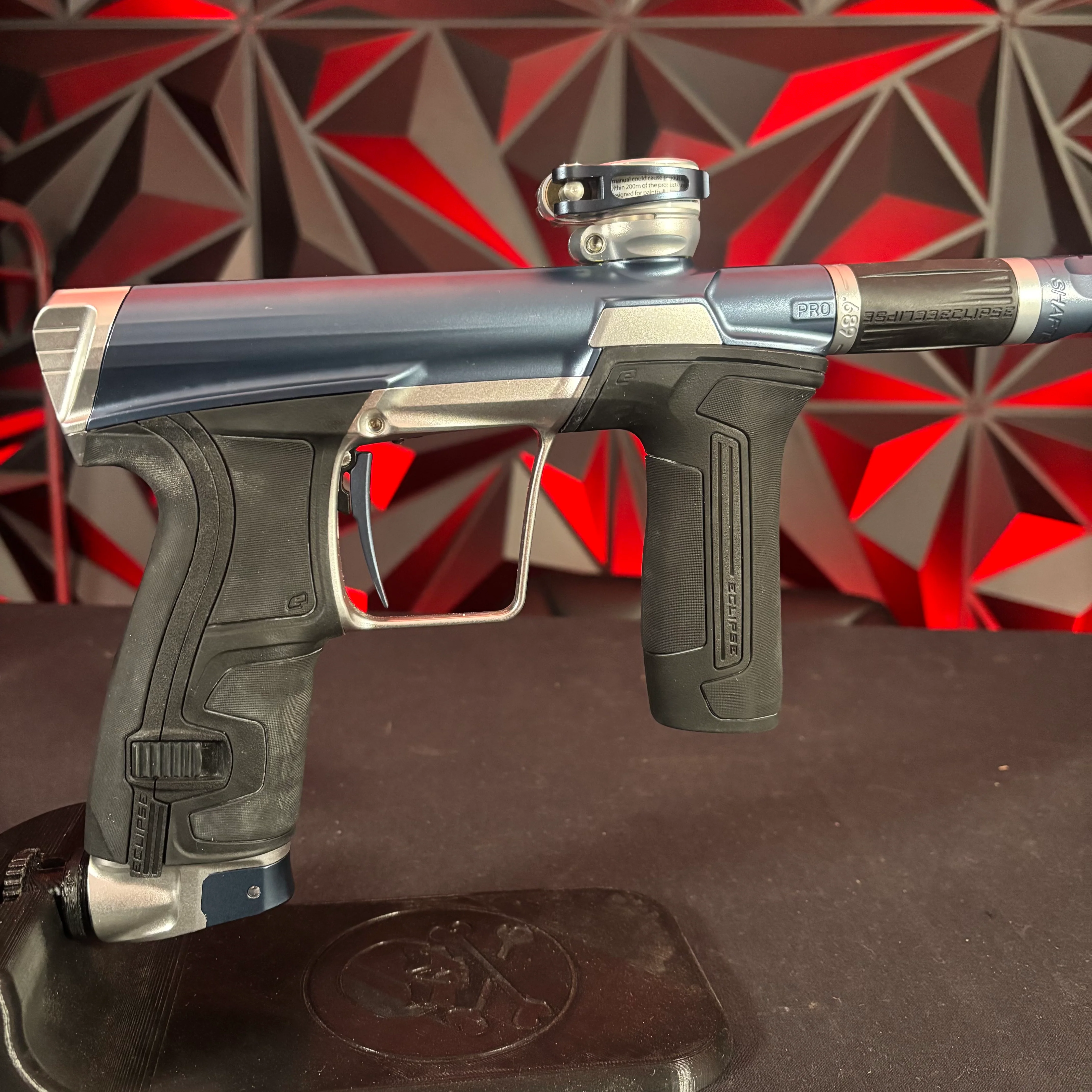 Used Planet Eclipse CS2 Pro Paintball Gun - Blue/Silver - Image 2
